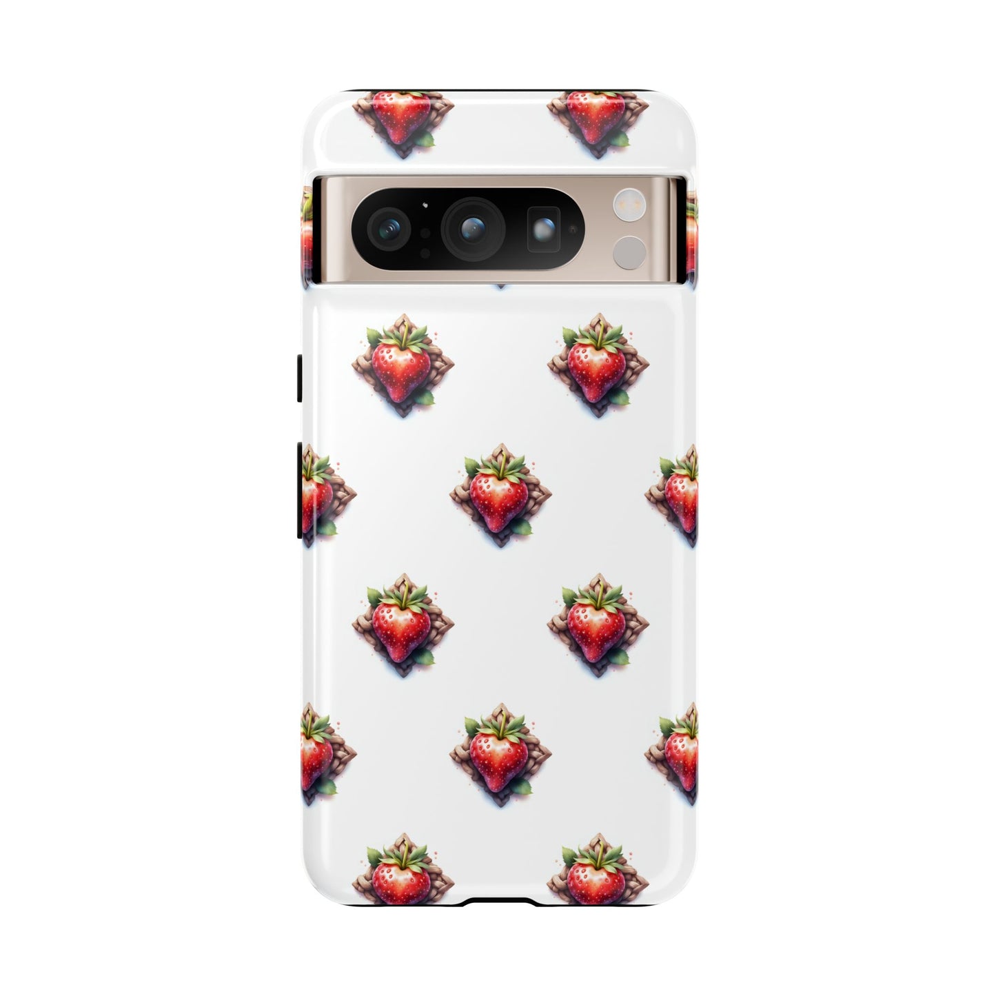 Strawberry Celtic Knot Phone Case, Cute Phone Cover, Gift for Her, Custom Smartphone Case, Funky Accessories, Valentine's Day Gift