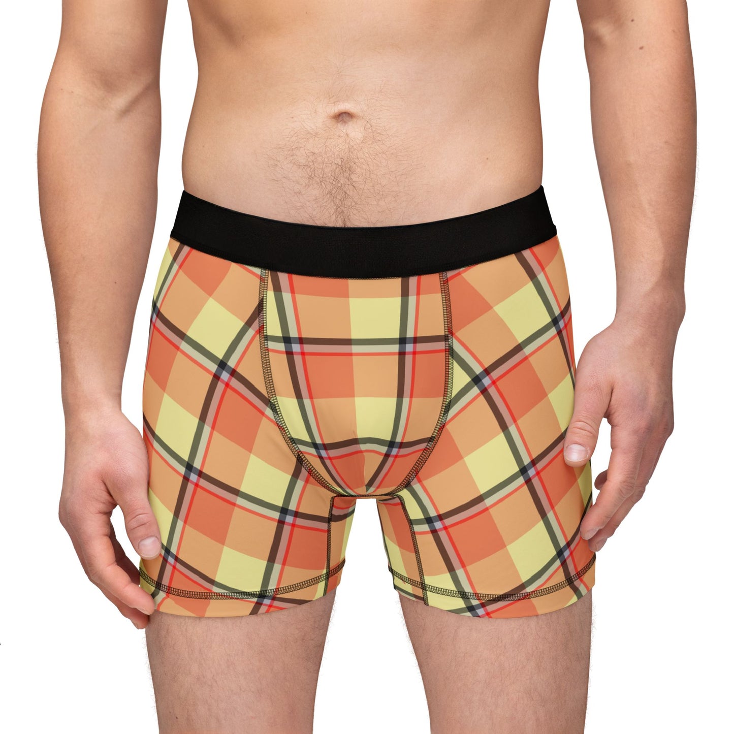 Plaid Men's Boxers, Comfortable Boxers, Trendy Loungewear, Stylish Underwear, Unique Gift for Him, Everyday Essentials - Celtic Scents