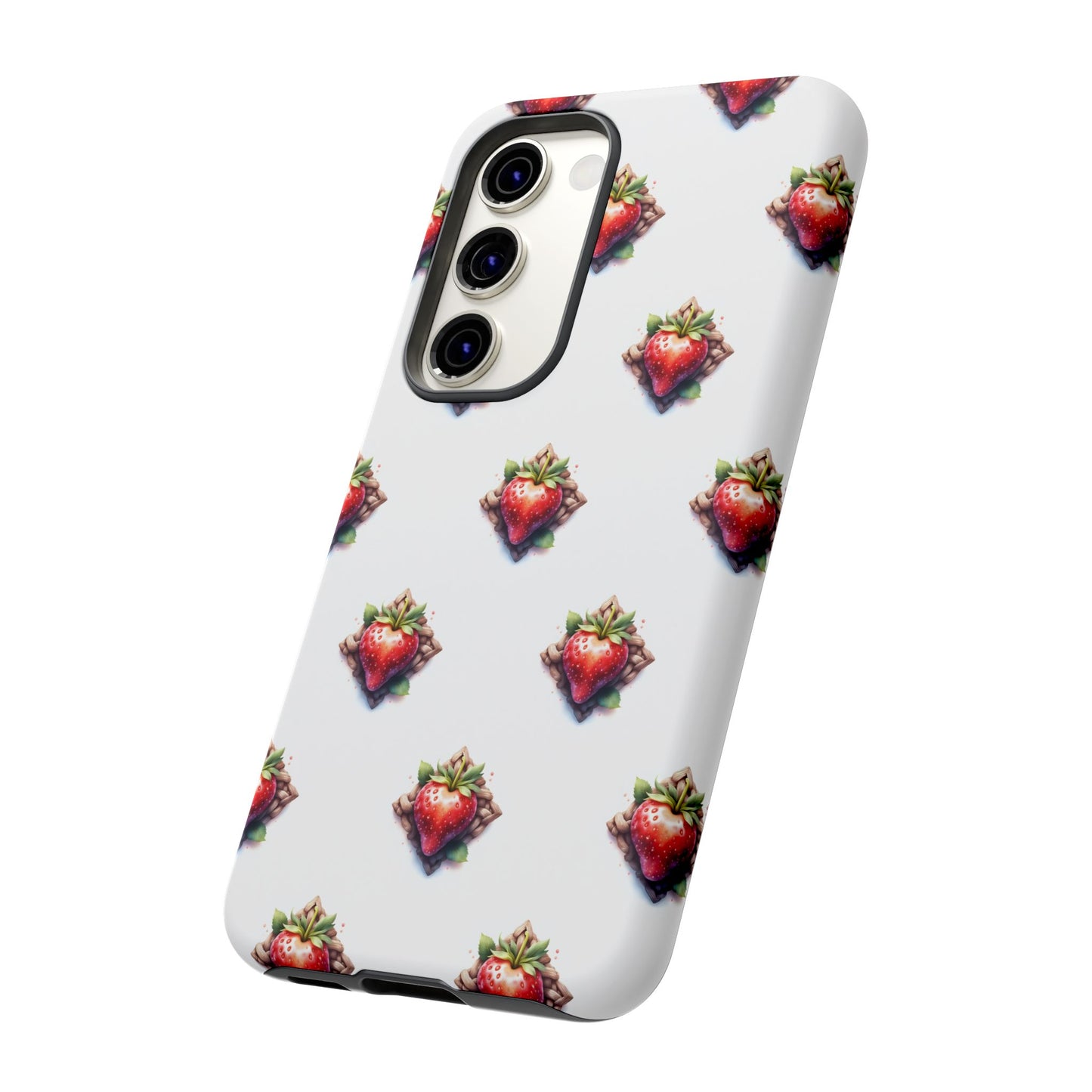 Strawberry Celtic Knot Phone Case, Cute Phone Cover, Gift for Her, Custom Smartphone Case, Funky Accessories, Valentine's Day Gift