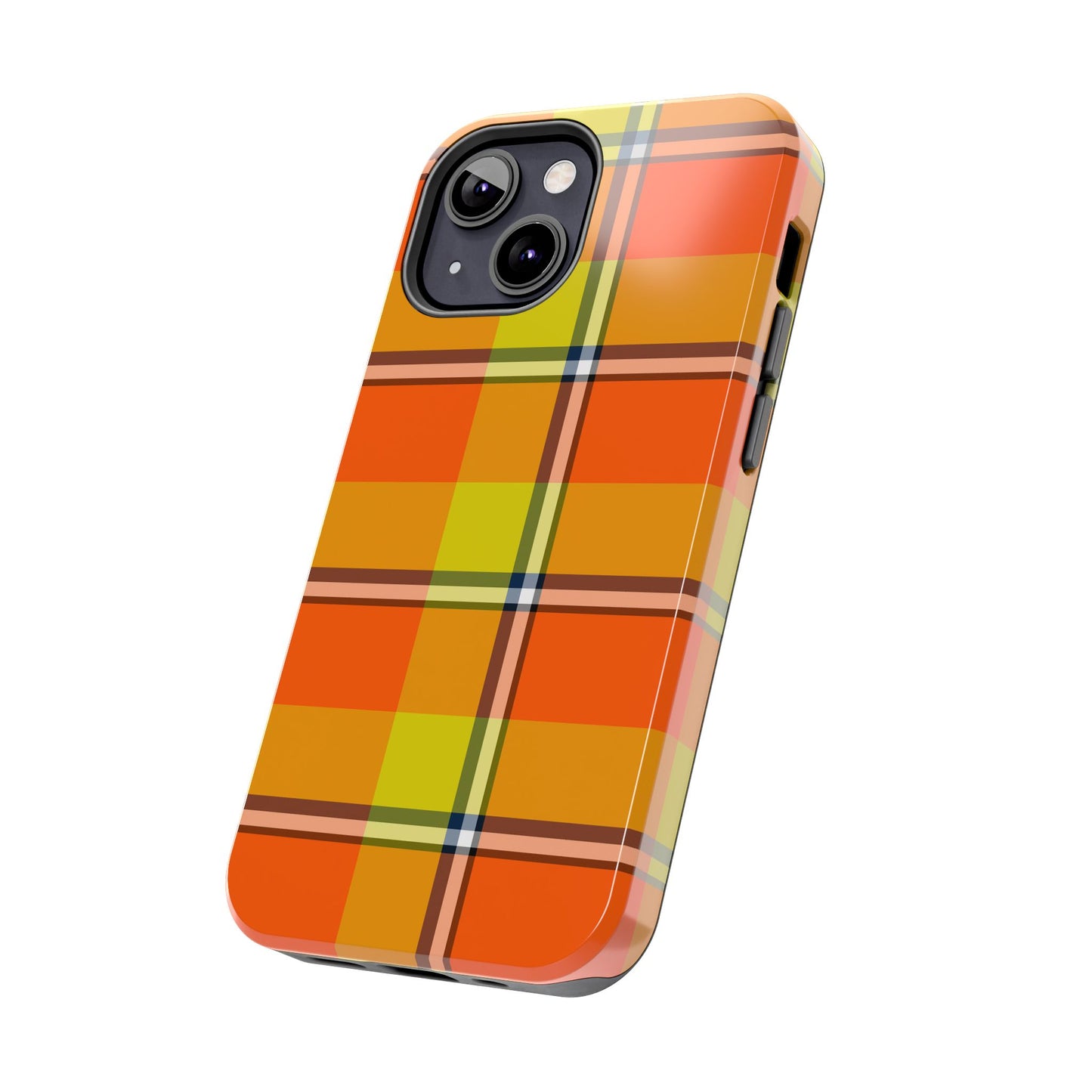 Vibrant Autumn Plaid Phone Case | Tough Phone Protector, Colorful Tech Accessory, Stylish Gift for Him/Her, Fun Birthday Present, Trendy - Celtic Scents