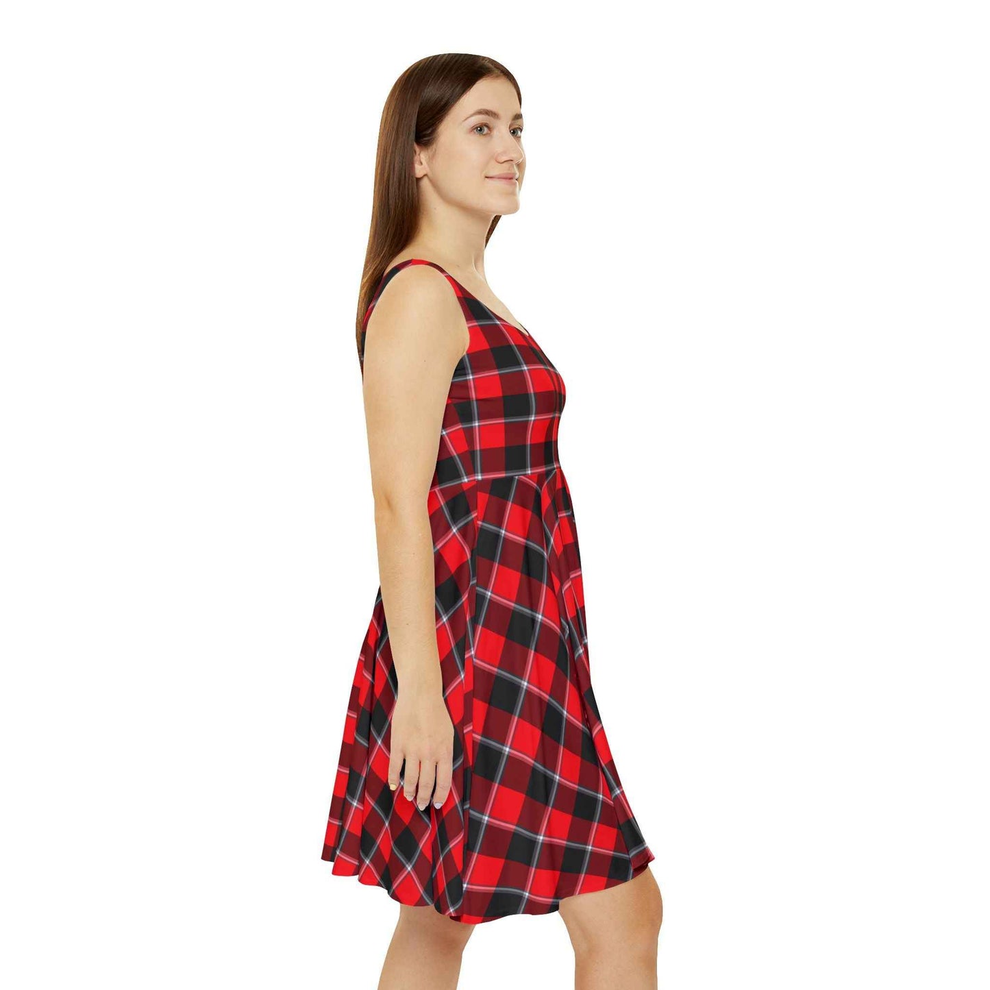 Chic Plaid Skater Dress, Casual Summer Style, Perfect for Parties and Picnics, Trendy Women's Fashion, Ideal Gift for Her