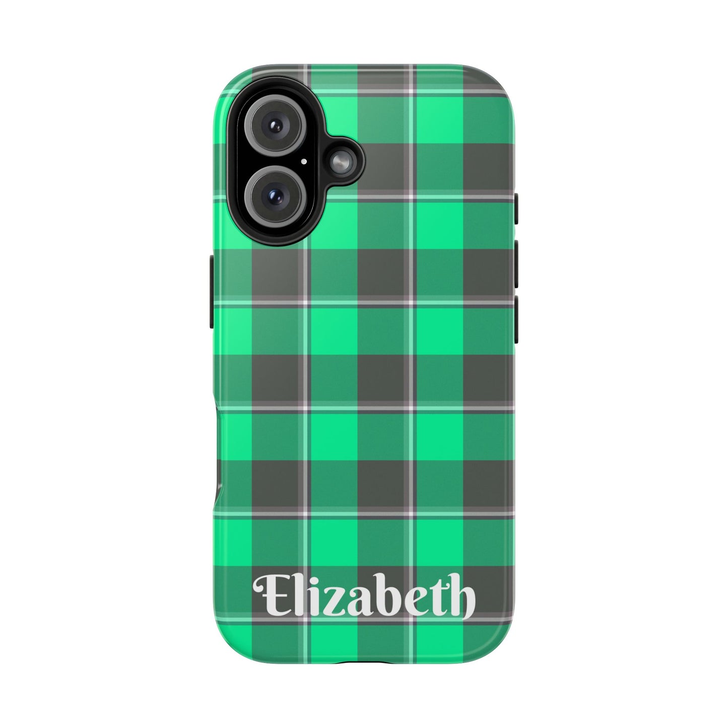 Personalized Plaid Tough Phone Case, Custom Phone Cover, Gifts for Her, Unique Cell Phone Case, Trendy Accessories, Holiday Gifts - Celtic Scents