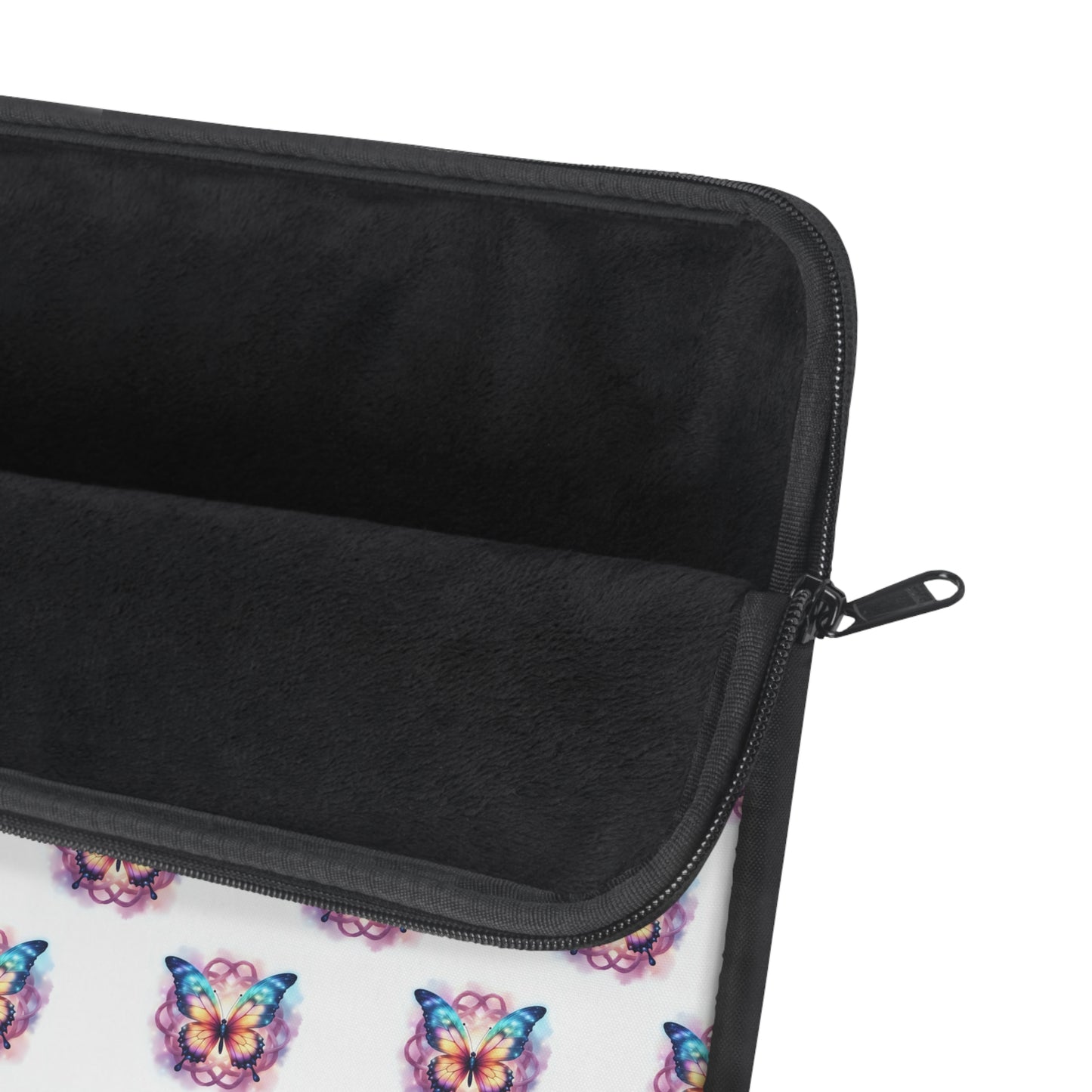 Colorful Butterfly Design Laptop Sleeve, Padded Computer Case, Cute Tech Accessory, Gift for Students - Celtic Scents