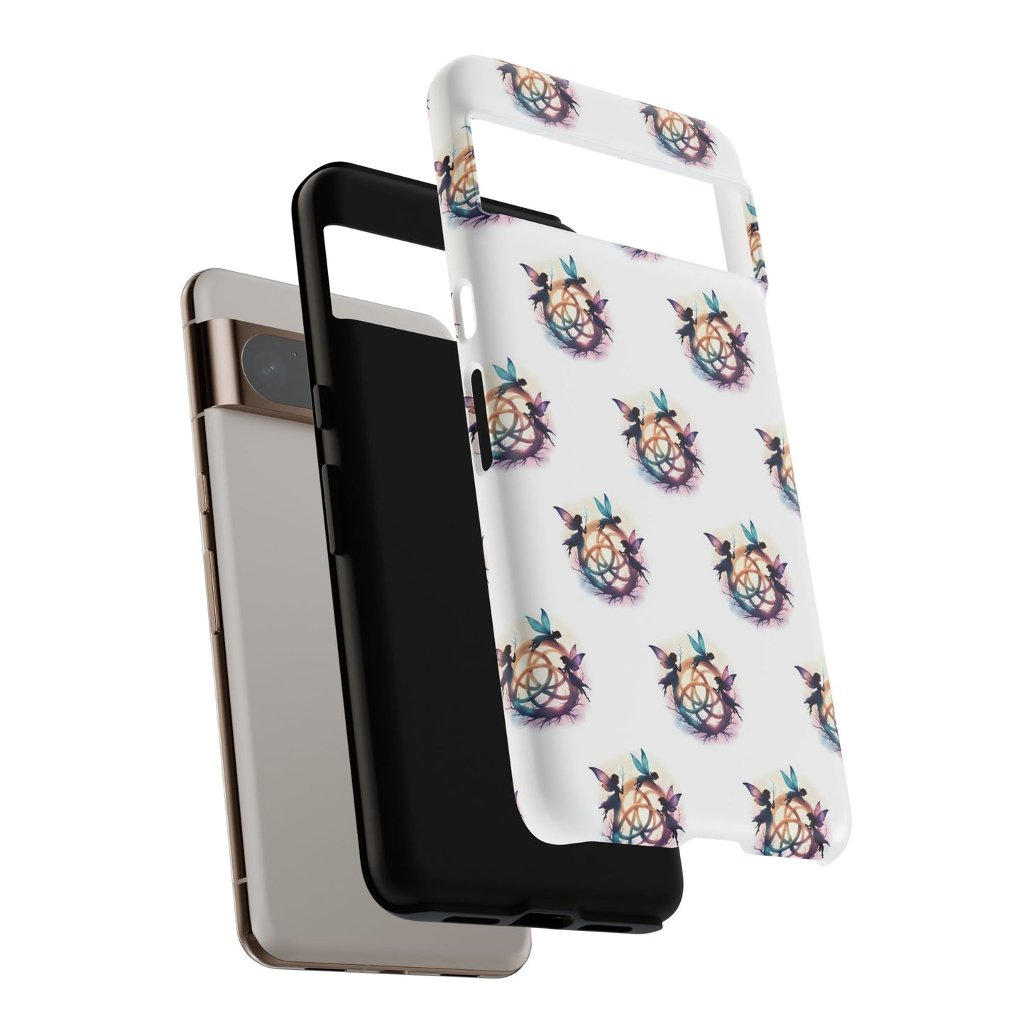 Tough Cases - Celtic Fairies Phone Case, Colorful Phone Cover, Fairy Lover Gift, Trendy Smartphone Accessory
