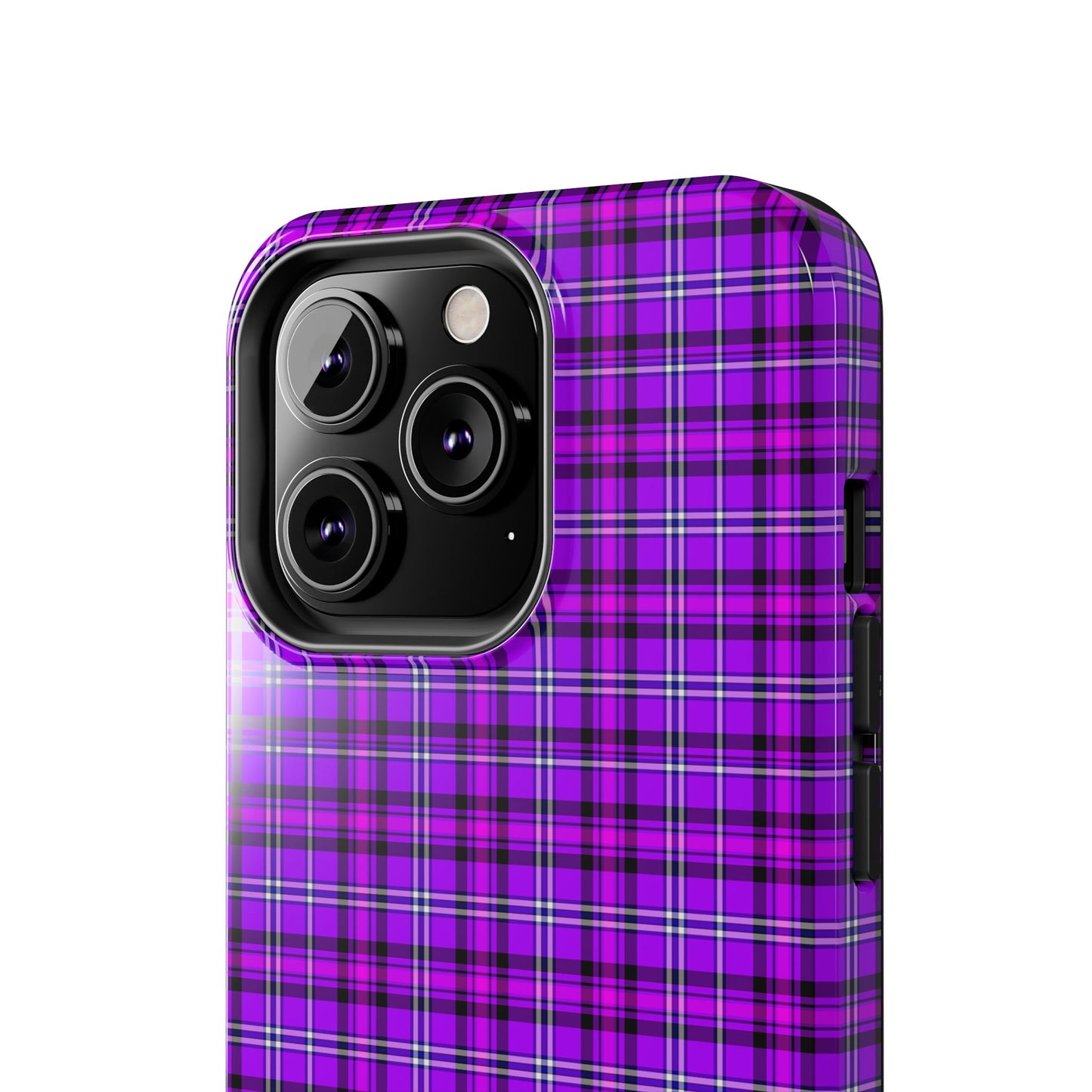 Purple Plaid Stylish Tough Phone Cases, Durable Phone Cover, Protective Case, Trendy Design, Gifts for Her - Celtic Scents