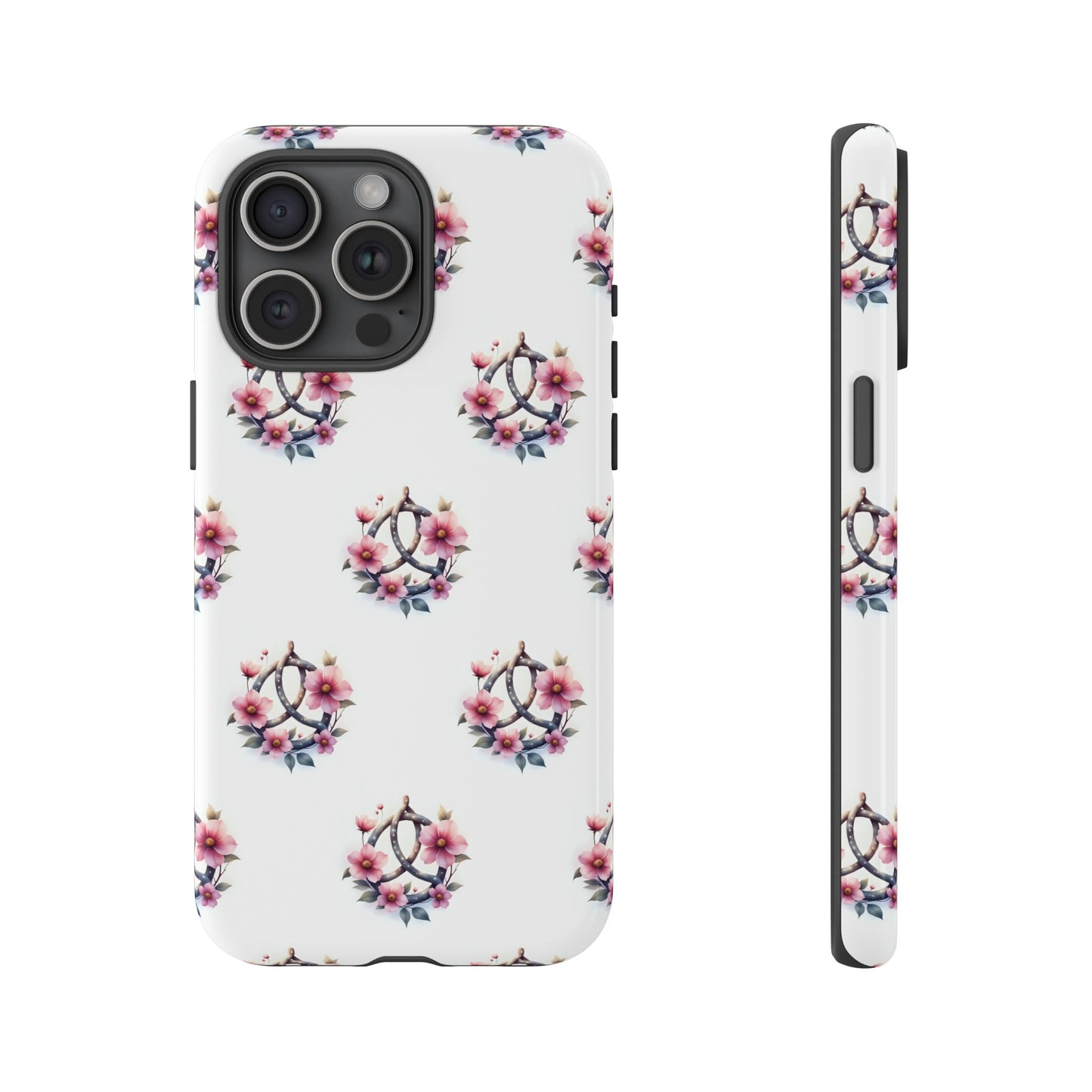 Floral Phone Case, Tough Phone Cover, Cute Protection for Mobile, Gift for Her, Celtic Knot Floral Pattern Case