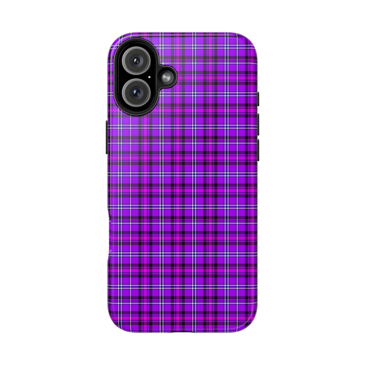 Purple Plaid Stylish Tough Phone Cases, Durable Phone Cover, Protective Case, Trendy Design, Gifts for Her - Celtic Scents