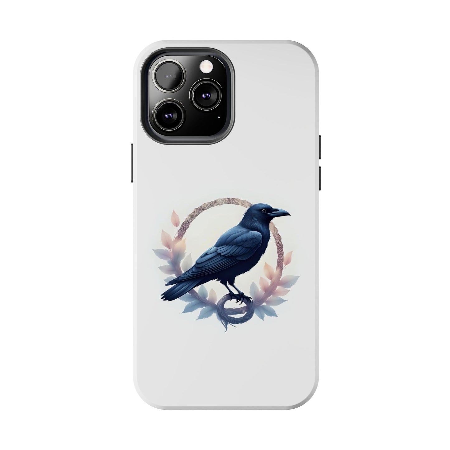 Raven Design Phone Case | Tough Protector Case, Gift for Bird Lovers, Unique Cell Phone Cover, Gothic or Nature Inspired - Celtic Scents