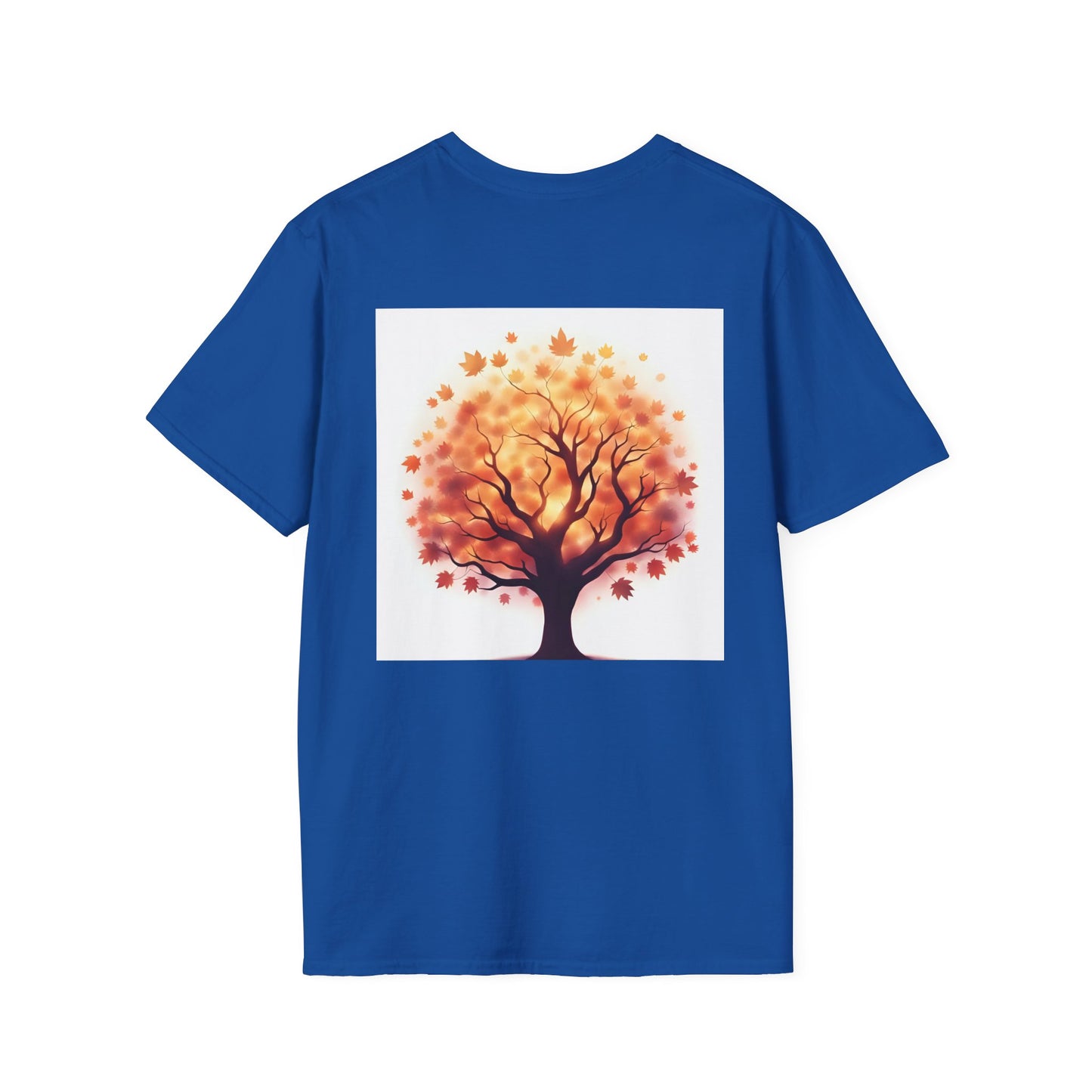 Autumn Tree Graphic T-Shirt, Fall Tee for Nature Lovers, Unisex Softstyle T-Shirt, Gift for Thanksgiving, Cozy Casual Wear - Celtic Scents