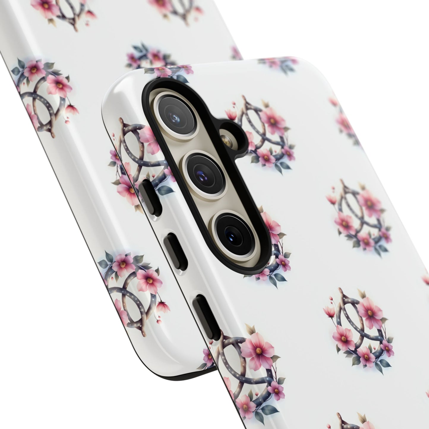 Floral Phone Case, Tough Phone Cover, Cute Protection for Mobile, Gift for Her, Celtic Knot Floral Pattern Case