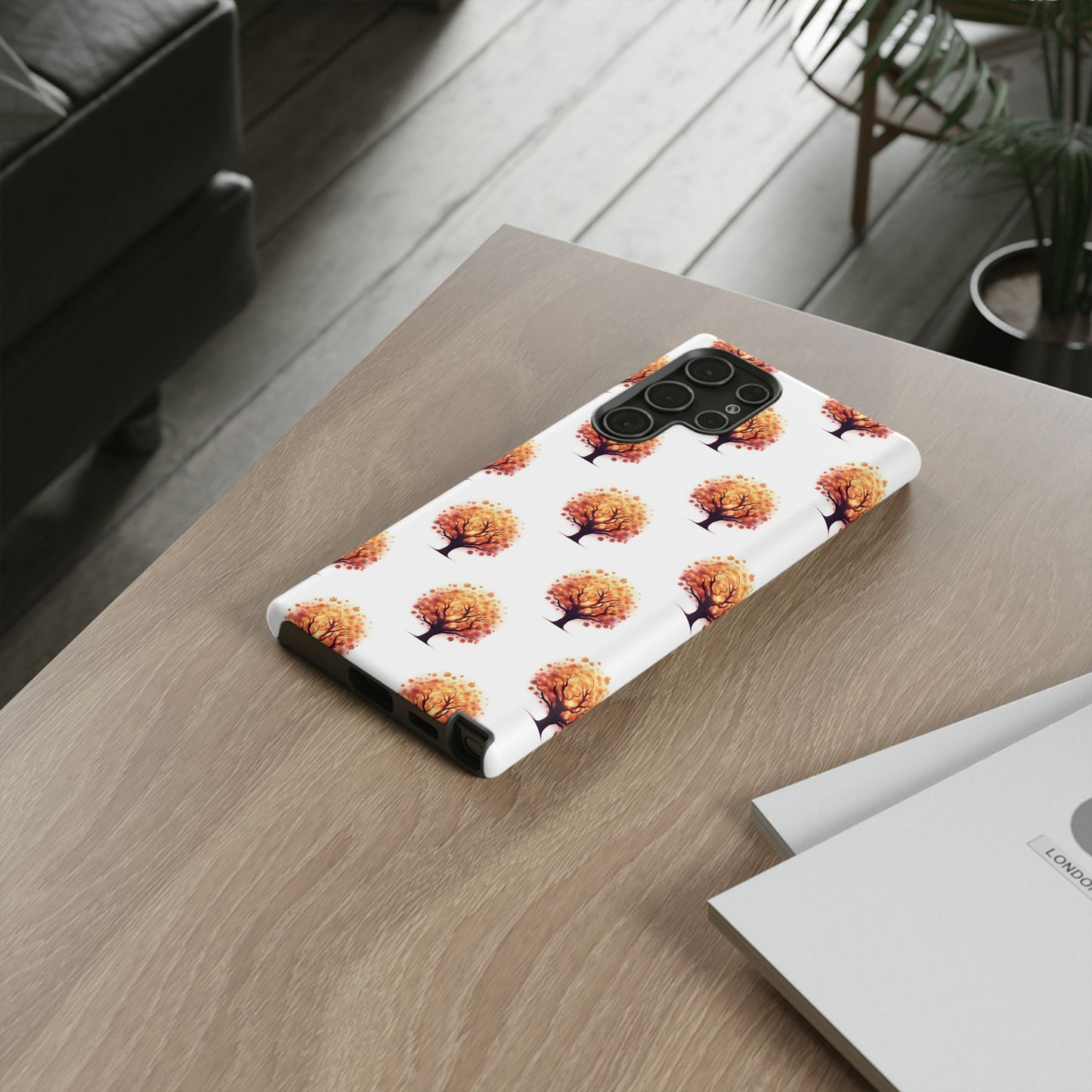 Autumn Tree Phone Case, Fall Phone Cover, Nature Inspired Case, Gift for Outdoorsy Friends, Seasonal Accessories, Eco-Friendly Phone Case
