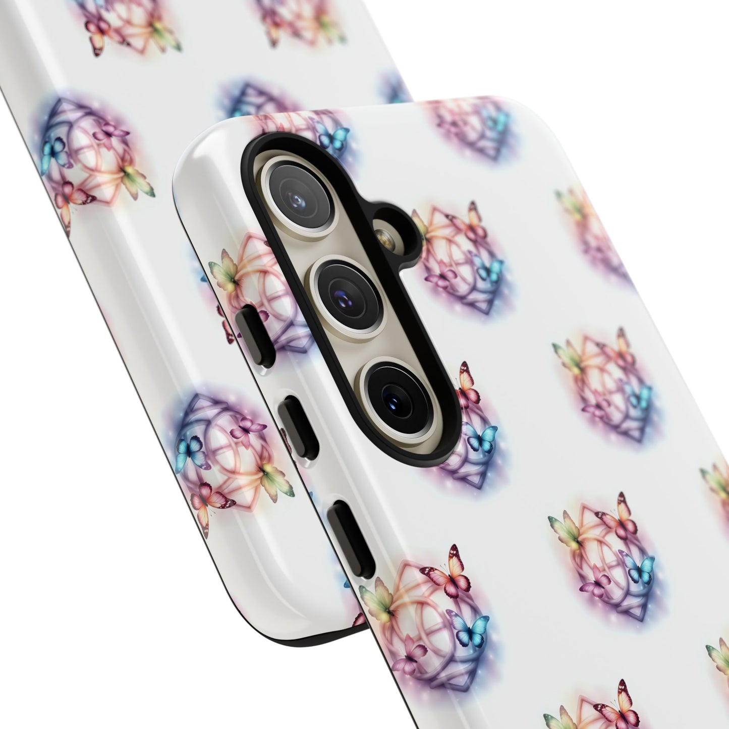 Colorful Butterflies Phone Case, Tough Cases, Cute Butterfly Lover Gift, Trendy Phone Cover, Nature Print Case
