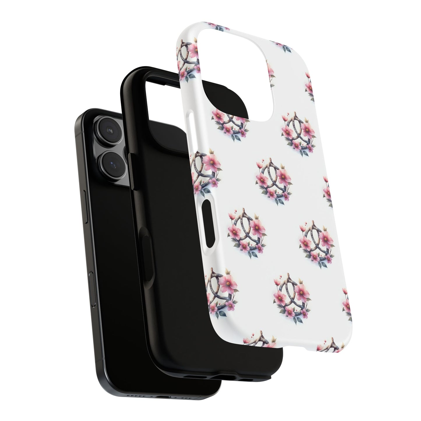Floral Phone Case, Tough Phone Cover, Cute Protection for Mobile, Gift for Her, Celtic Knot Floral Pattern Case