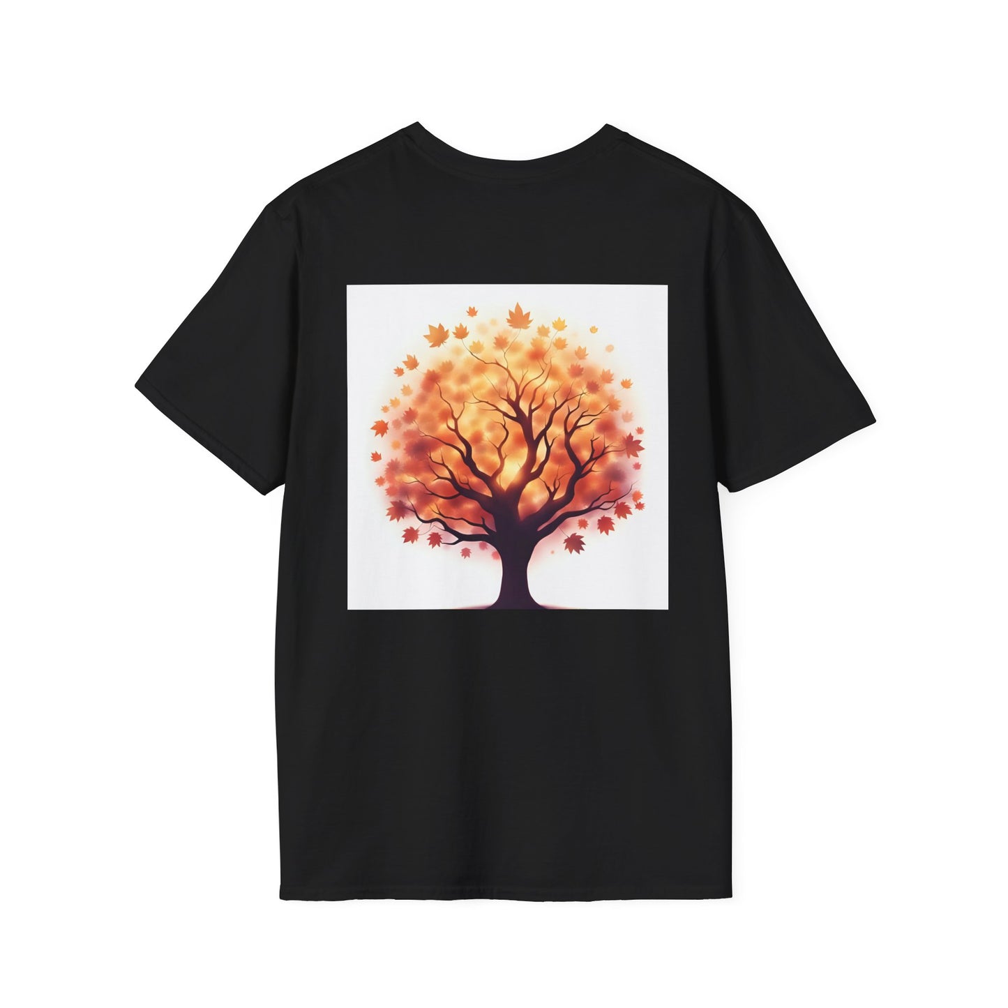 Autumn Tree Graphic T-Shirt, Fall Tee for Nature Lovers, Unisex Softstyle T-Shirt, Gift for Thanksgiving, Cozy Casual Wear - Celtic Scents