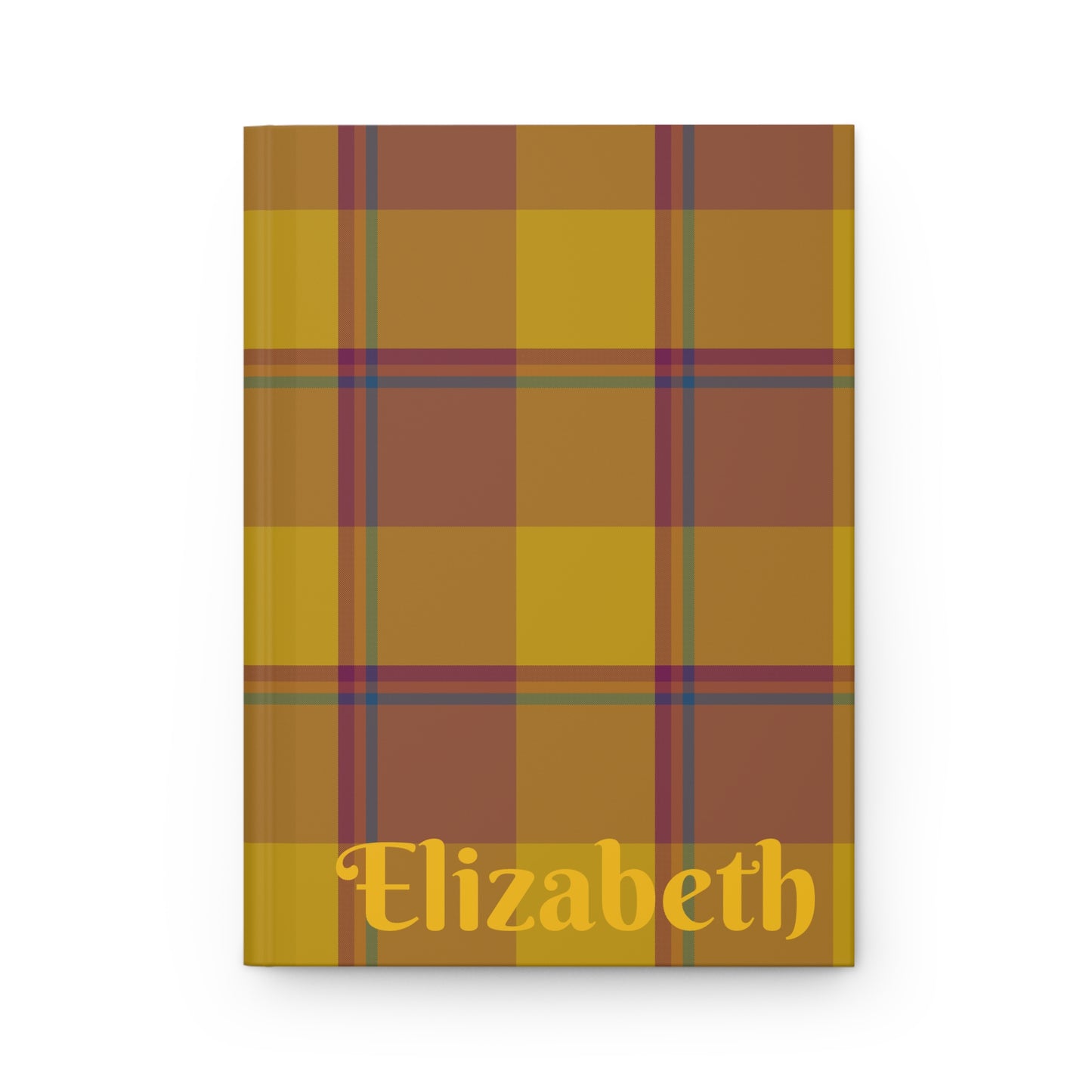 Stylish Personalized Hardcover Journal, Plaid Notebook, Custom Gift for Writers, Planners, Students, Everyday Use - Celtic Scents