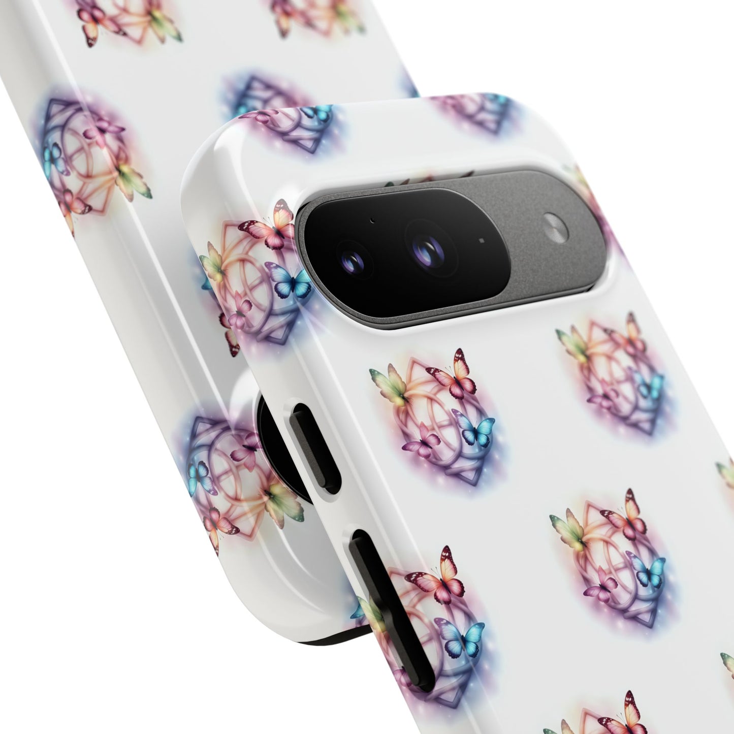 Colorful Butterflies Phone Case, Tough Cases, Cute Butterfly Lover Gift, Trendy Phone Cover, Nature Print Case