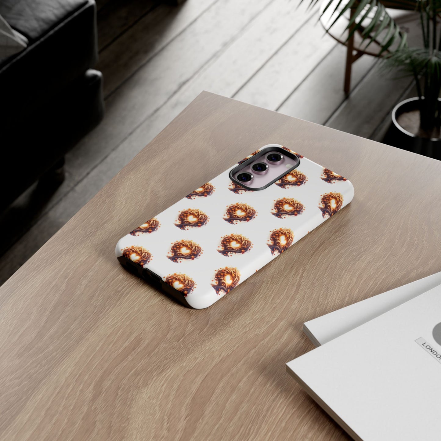 Stylish Phone Case, Tough Cases with Unique Design, Durable Smartphone Cover, Gift for Tech Lovers, Trendy Phone Accessory, Autumn Design