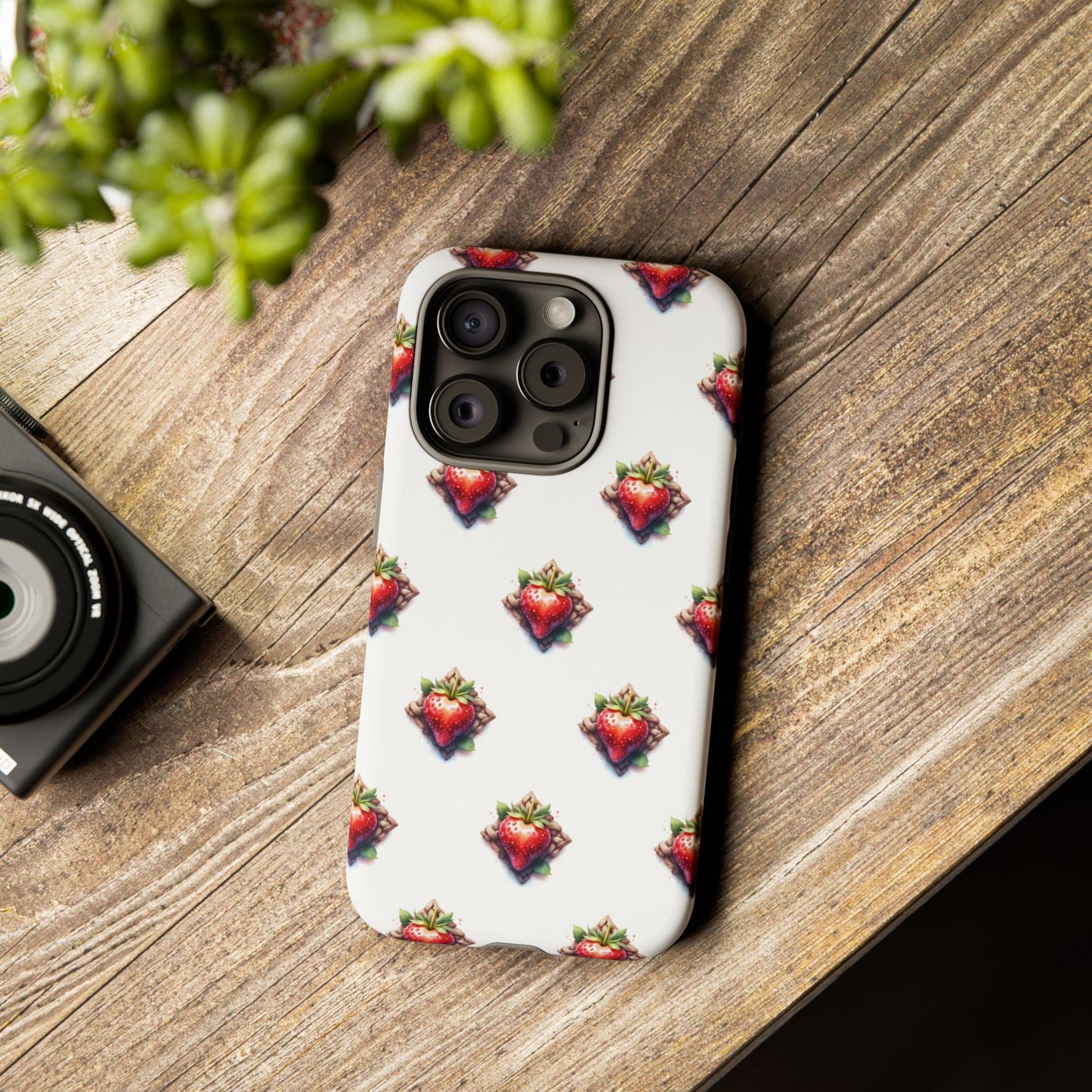 Strawberry Celtic Knot Phone Case, Cute Phone Cover, Gift for Her, Custom Smartphone Case, Funky Accessories, Valentine's Day Gift