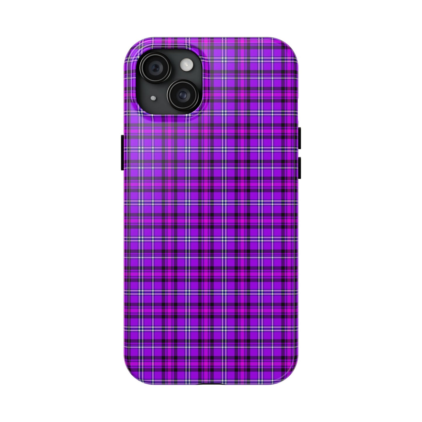 Purple Plaid Stylish Tough Phone Cases, Durable Phone Cover, Protective Case, Trendy Design, Gifts for Her - Celtic Scents