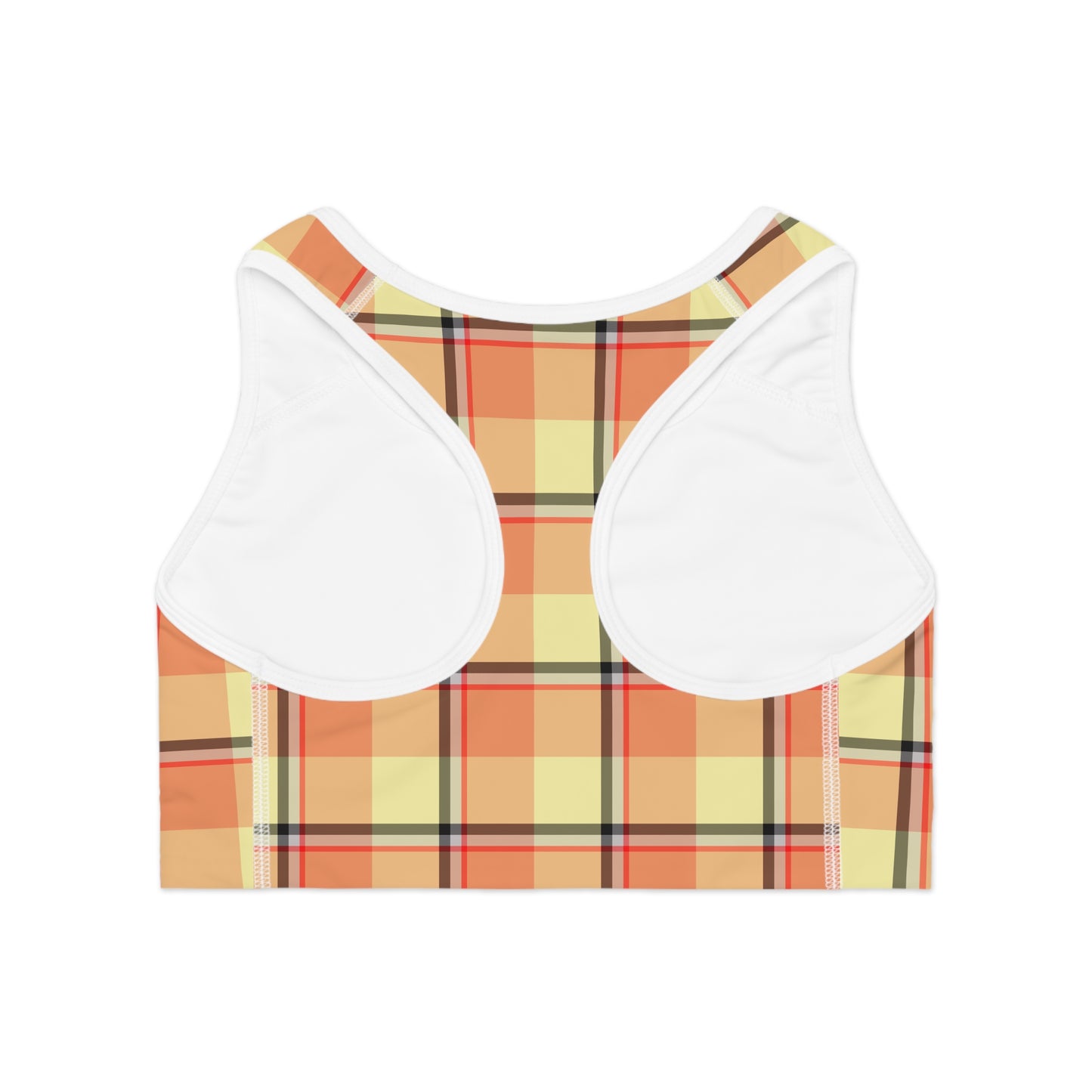 Plaid Sports Bra, Stylish Activewear for Fitness, Gym, Yoga, Running, Summer Workouts - Celtic Scents