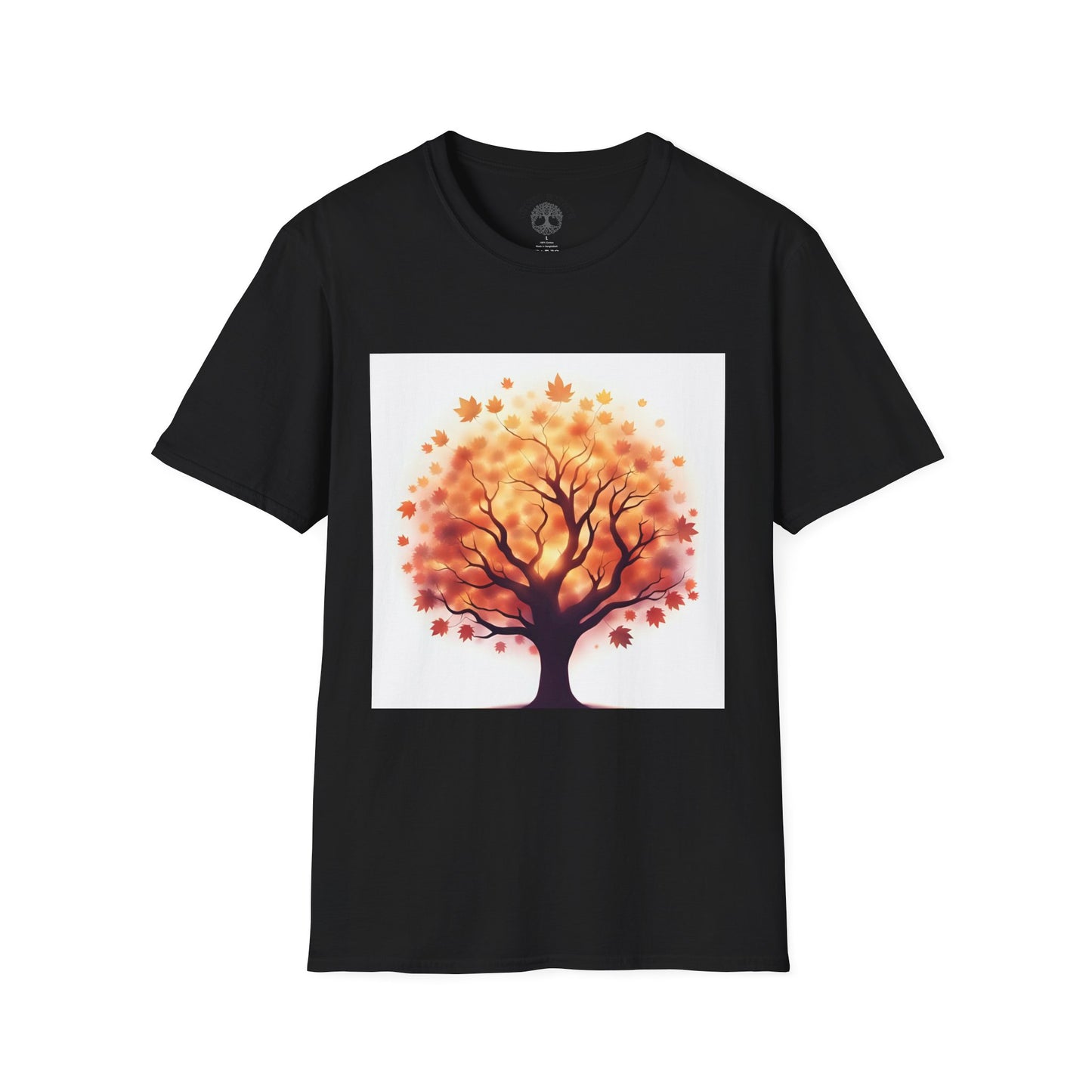 Autumn Tree Graphic T-Shirt, Fall Tee for Nature Lovers, Unisex Softstyle T-Shirt, Gift for Thanksgiving, Cozy Casual Wear - Celtic Scents