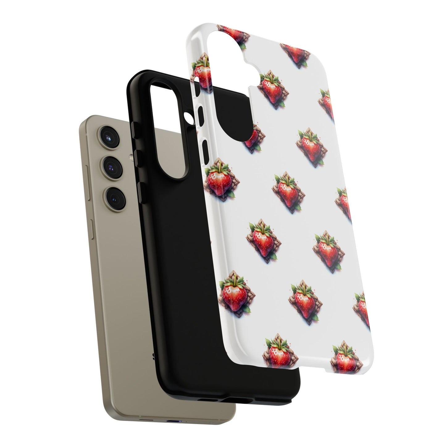 Strawberry Celtic Knot Phone Case, Cute Phone Cover, Gift for Her, Custom Smartphone Case, Funky Accessories, Valentine's Day Gift