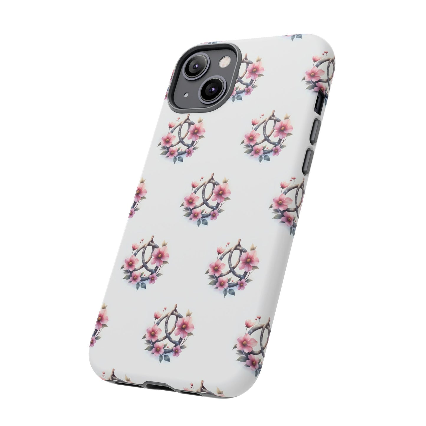Floral Phone Case, Tough Phone Cover, Cute Protection for Mobile, Gift for Her, Celtic Knot Floral Pattern Case