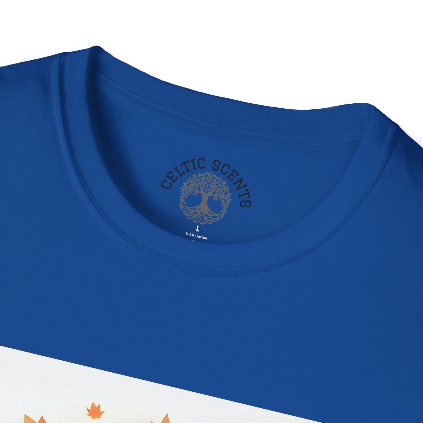 Autumn Tree Graphic T-Shirt, Fall Tee for Nature Lovers, Unisex Softstyle T-Shirt, Gift for Thanksgiving, Cozy Casual Wear - Celtic Scents