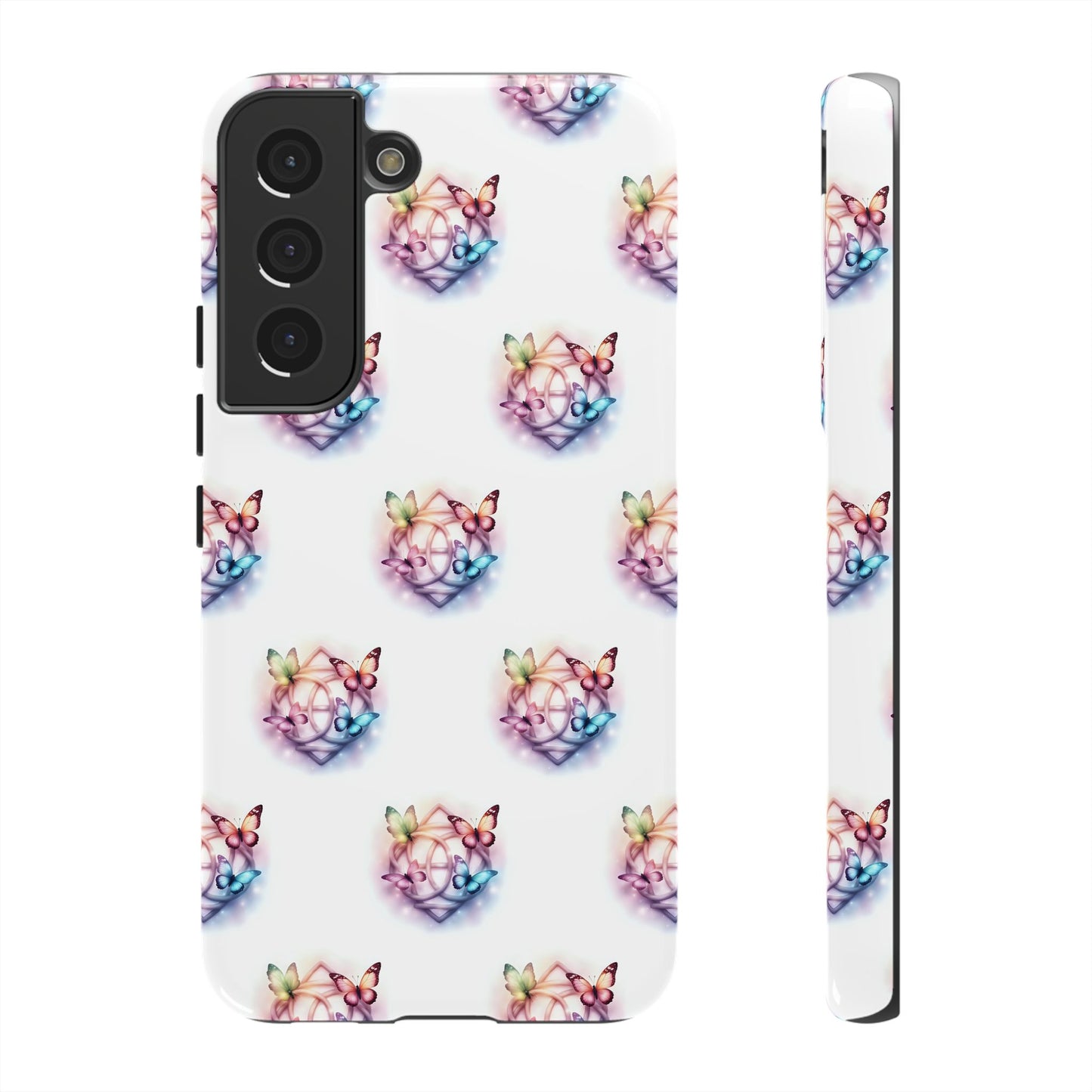 Colorful Butterflies Phone Case, Tough Cases, Cute Butterfly Lover Gift, Trendy Phone Cover, Nature Print Case - Celtic Scents