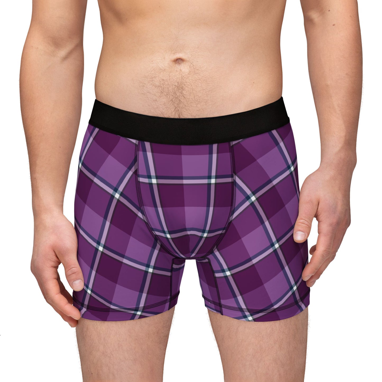 Plaid Men's Boxers, Fun Patterned Underwear, Comfortable Sleepwear, Gift for Him - Celtic Scents