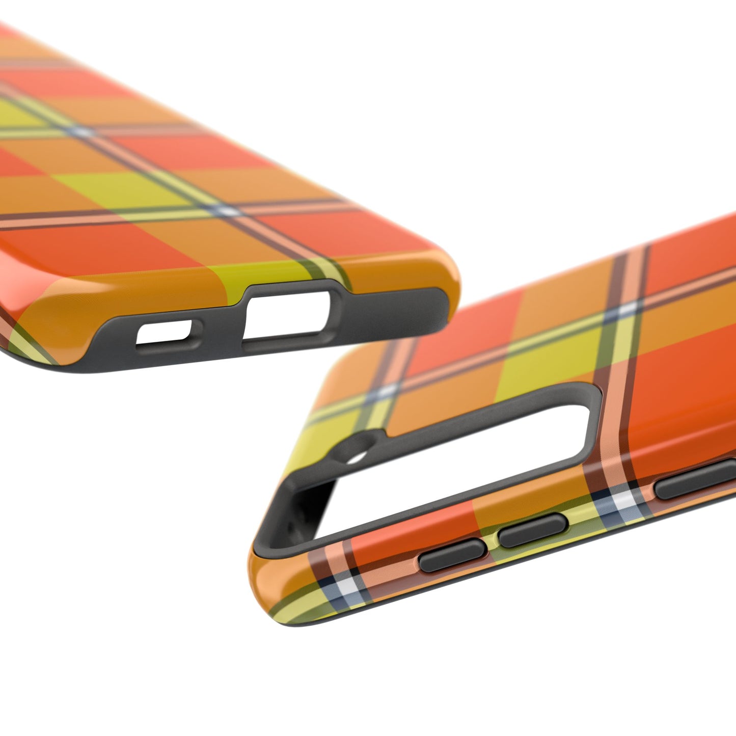 Vibrant Autumn Plaid Phone Case | Tough Phone Protector, Colorful Tech Accessory, Stylish Gift for Him/Her, Fun Birthday Present, Trendy