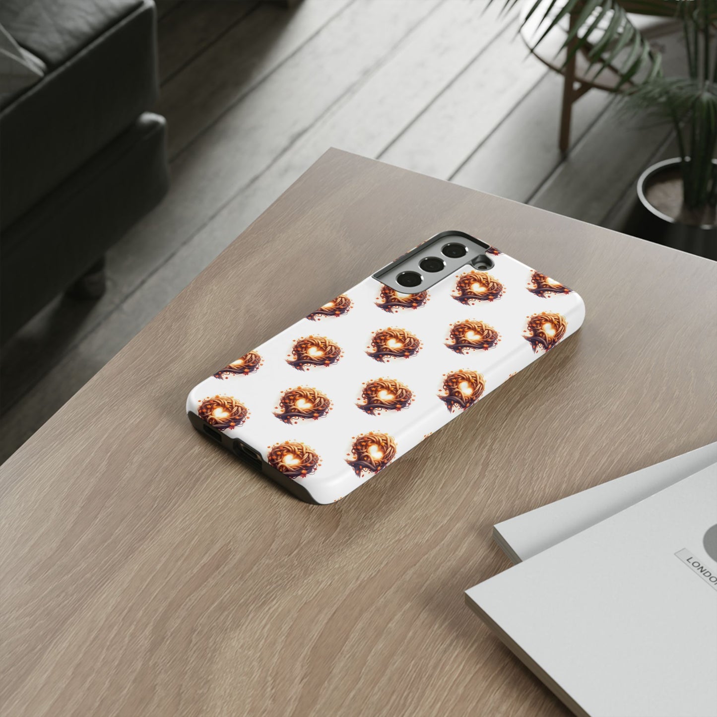 Stylish Phone Case, Tough Cases with Unique Design, Durable Smartphone Cover, Gift for Tech Lovers, Trendy Phone Accessory, Autumn Design