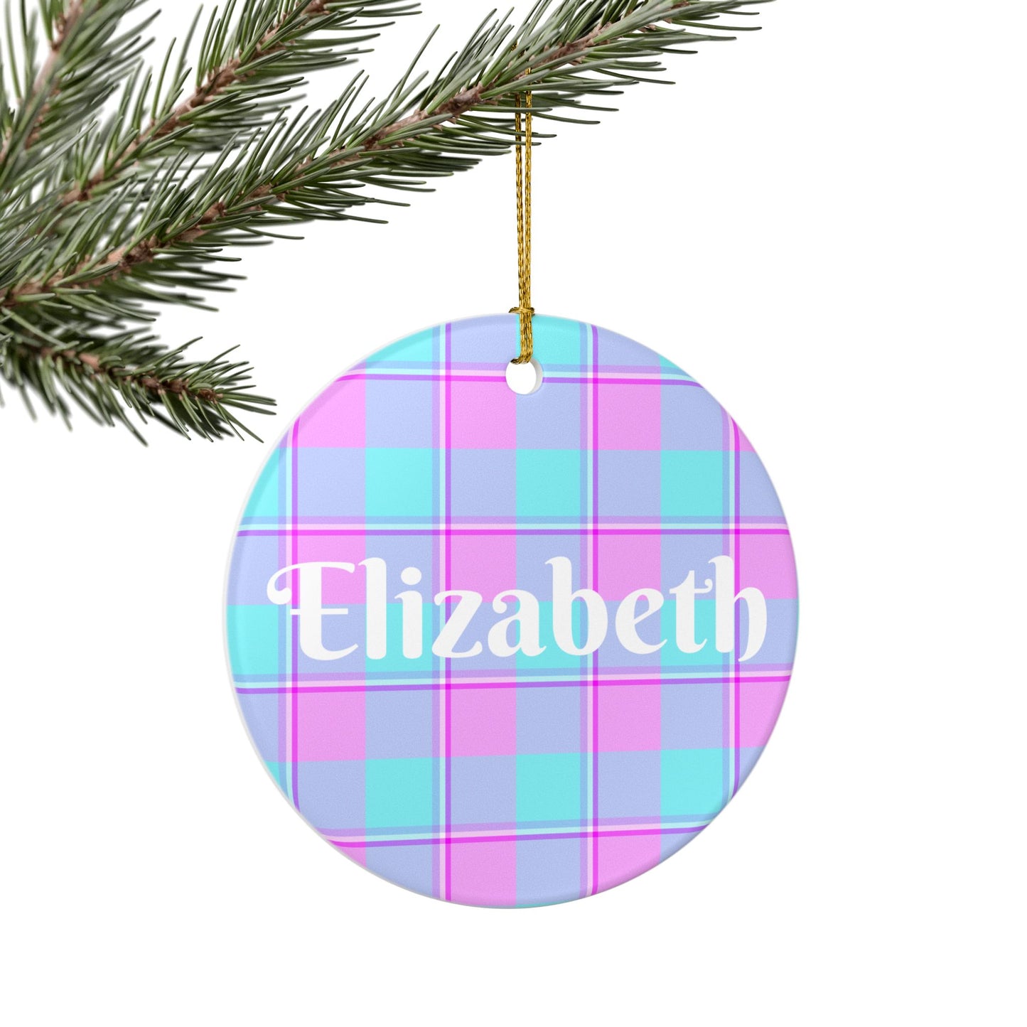 Personalized Ceramic Ornament, Holiday Decoration, Custom Gift, Home Decor, Name Plaque, Kid's Room Decor, Christmas Ornament - Celtic Scents