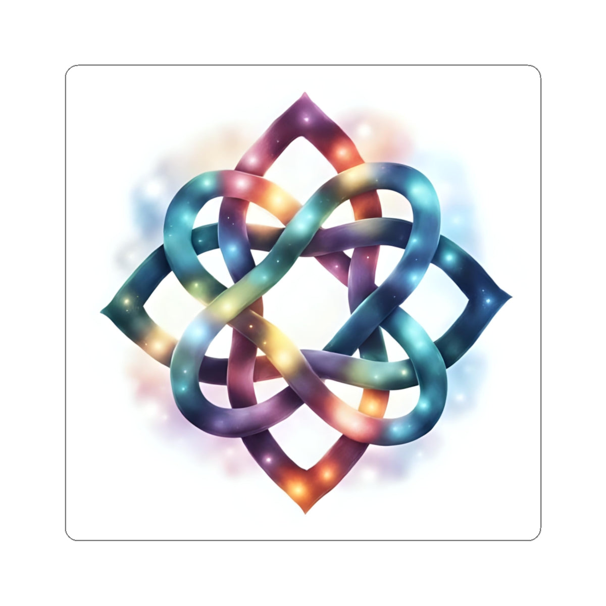 Colorful Knot Design Kiss-Cut Stickers – Spiritual, Artistic, Boho Stickers for Journals, Laptops, Water Bottles, Gifts - Celtic Scents
