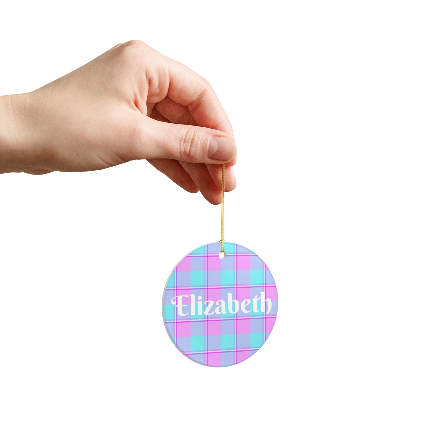 Personalized Ceramic Ornament, Holiday Decoration, Custom Gift, Home Decor, Name Plaque, Kid's Room Decor, Christmas Ornament - Celtic Scents