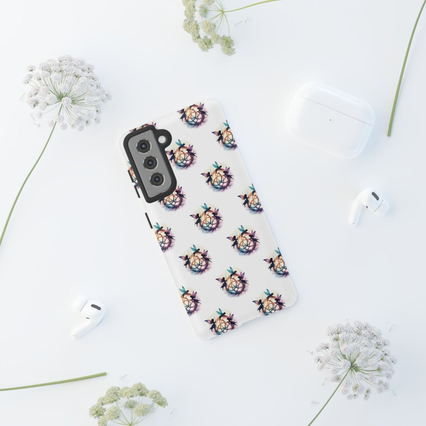 Tough Cases - Celtic Fairies Phone Case, Colorful Phone Cover, Fairy Lover Gift, Trendy Smartphone Accessory