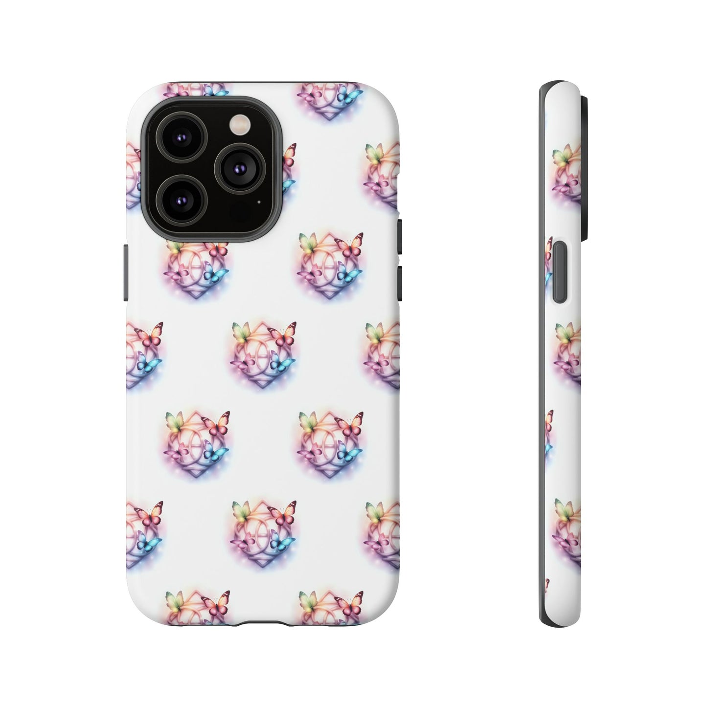Colorful Butterflies Phone Case, Tough Cases, Cute Butterfly Lover Gift, Trendy Phone Cover, Nature Print Case - Celtic Scents