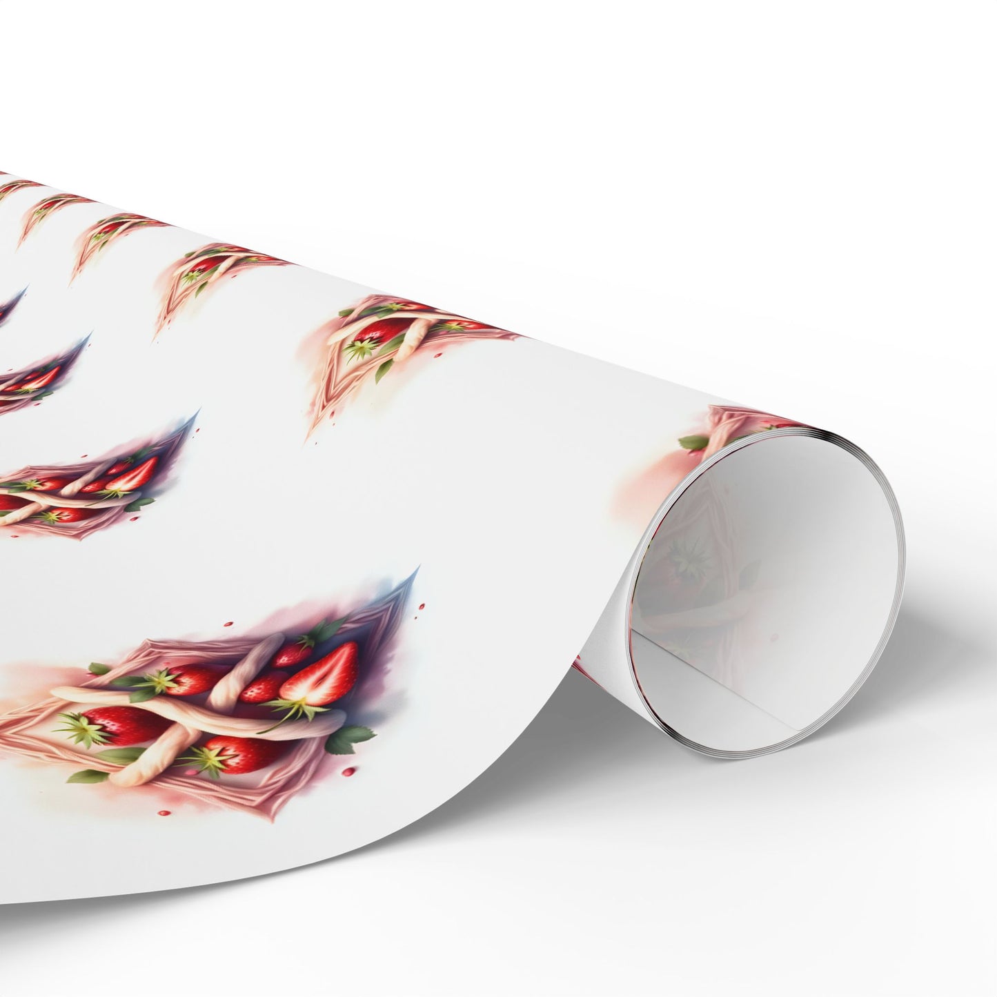 Strawberry Wrapping Paper - Holiday Gift Wrap, Birthday Gift Wrap, Christmas Wrap, Eco-Friendly Wrapping Paper, Unique Gift Presentation - Celtic Scents