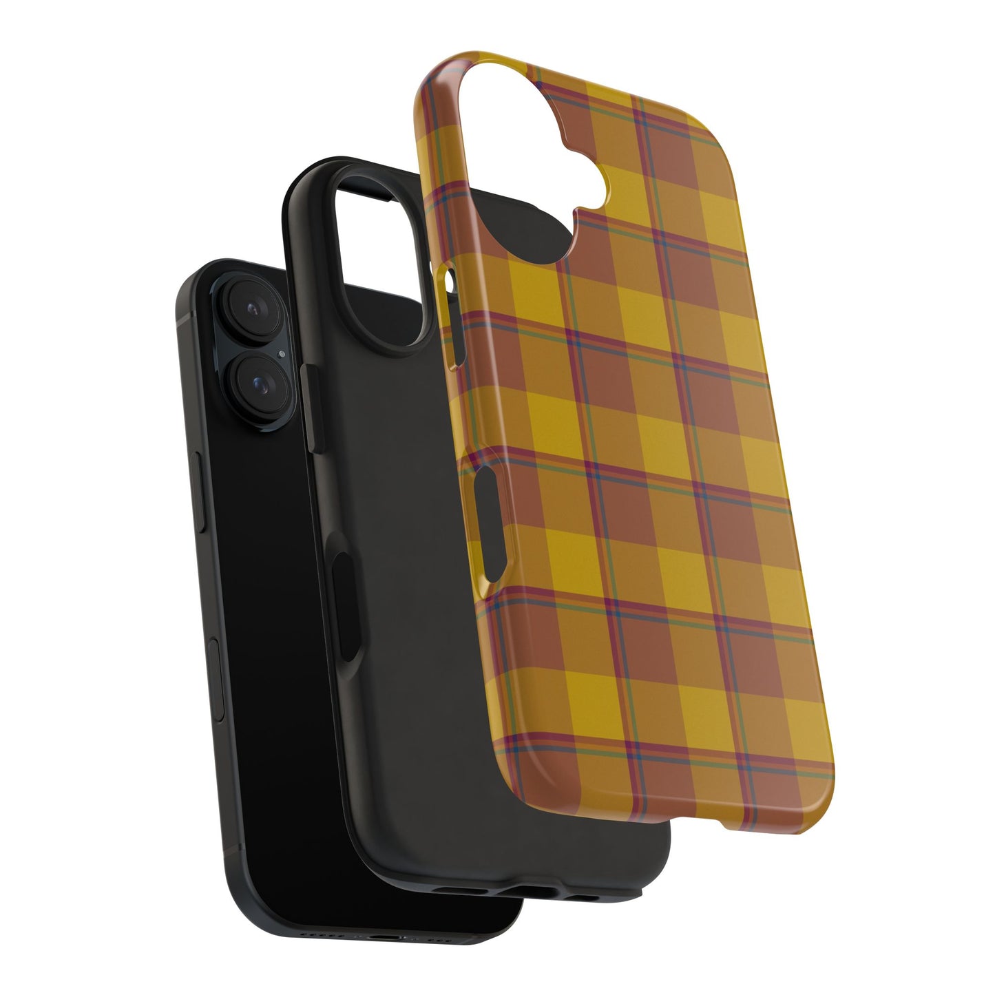 Plaid Tough Phone Case, Durable Phone Cover, Fall Inspired Accessory, Gift for Her, Stylish Cell Phone Protector