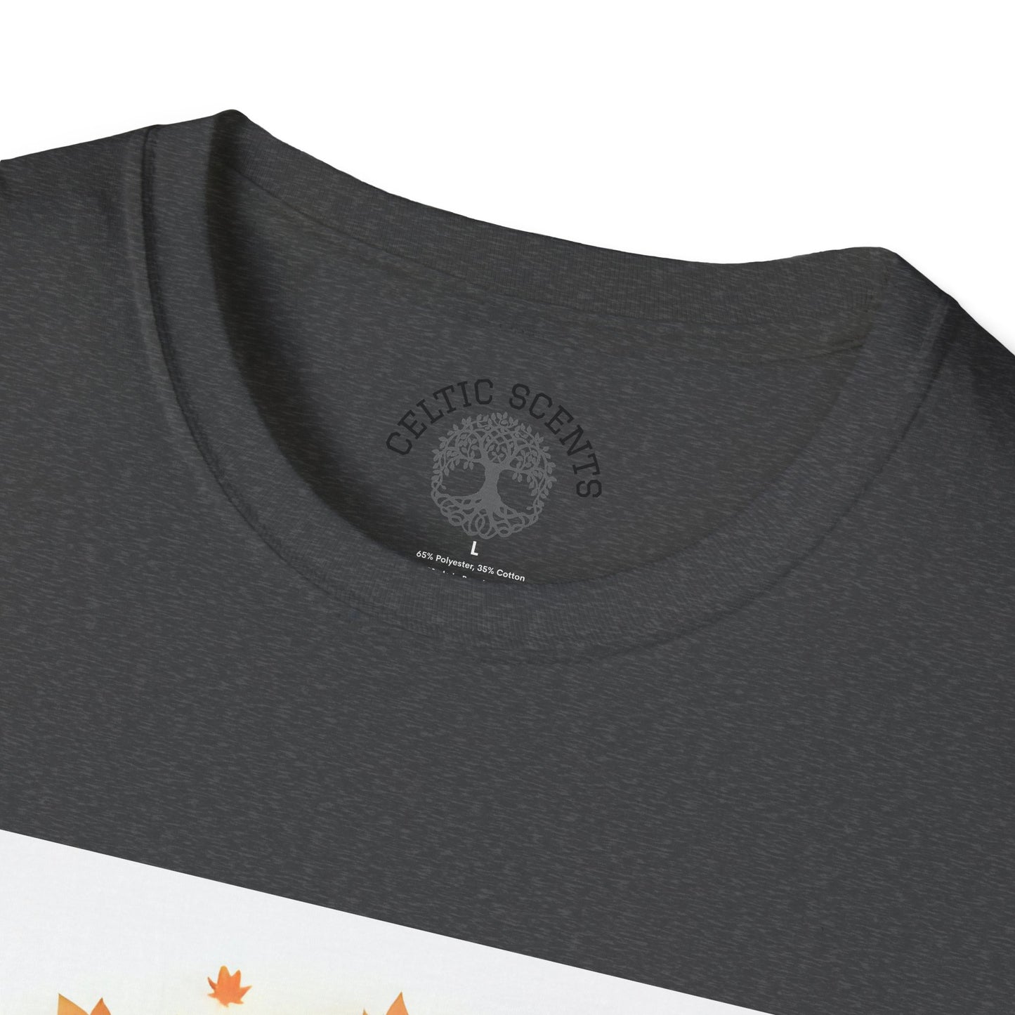 Autumn Tree Graphic T-Shirt, Fall Tee for Nature Lovers, Unisex Softstyle T-Shirt, Gift for Thanksgiving, Cozy Casual Wear - Celtic Scents