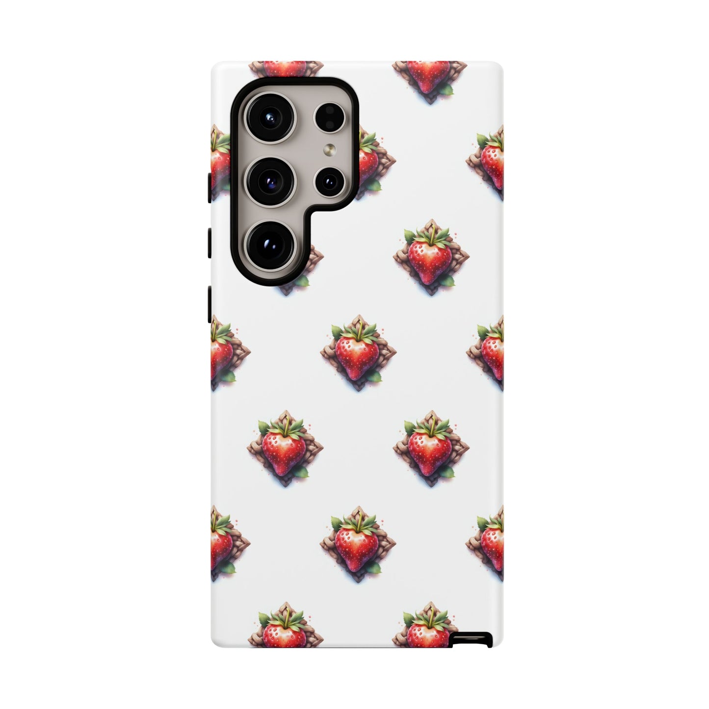 Strawberry Celtic Knot Phone Case, Cute Phone Cover, Gift for Her, Custom Smartphone Case, Funky Accessories, Valentine's Day Gift
