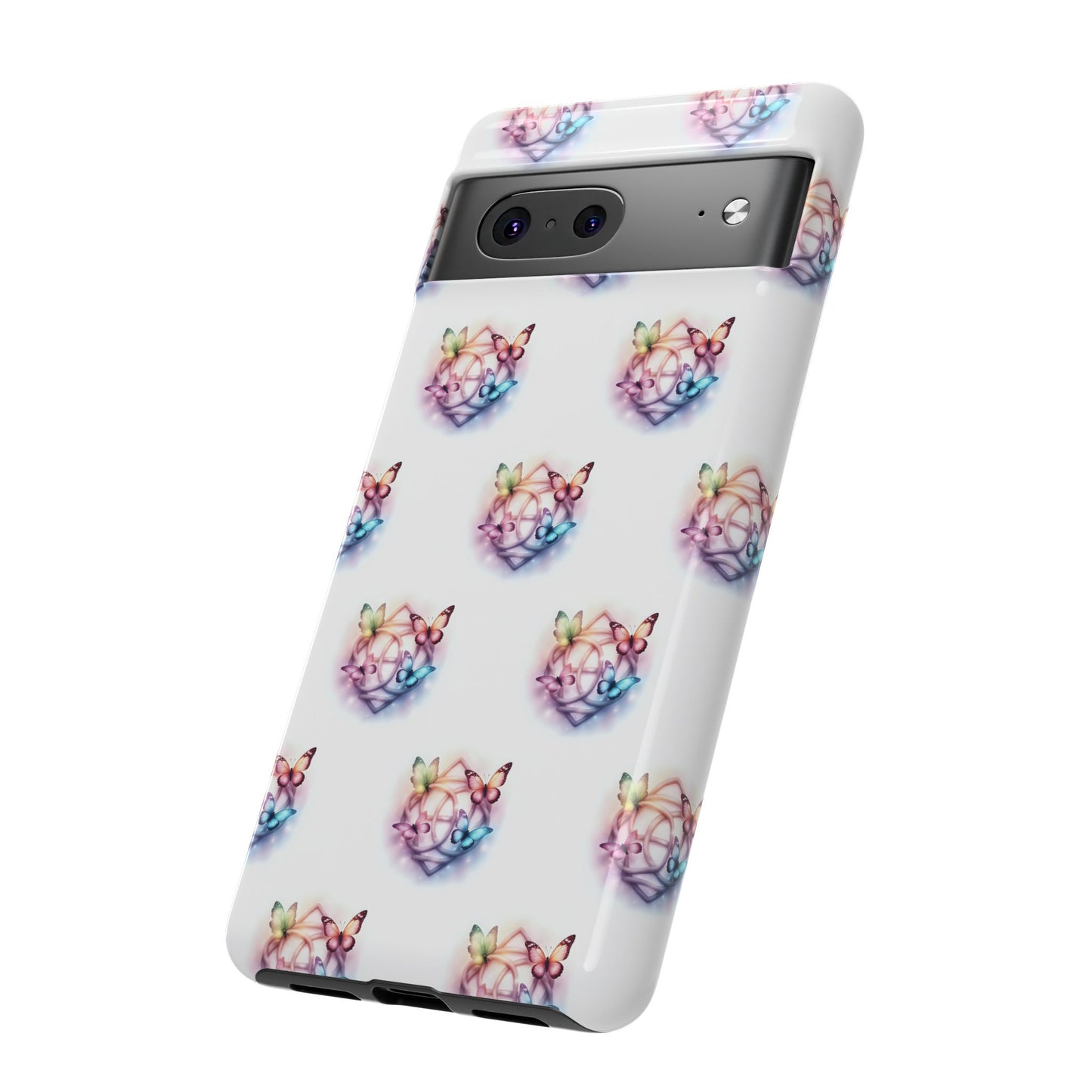 Colorful Butterflies Phone Case, Tough Cases, Cute Butterfly Lover Gift, Trendy Phone Cover, Nature Print Case