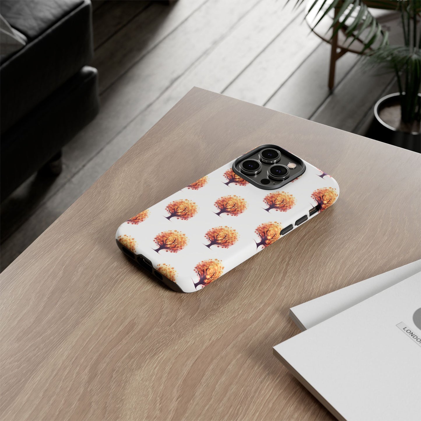 Autumn Tree Phone Case, Fall Phone Cover, Nature Inspired Case, Gift for Outdoorsy Friends, Seasonal Accessories, Eco-Friendly Phone Case