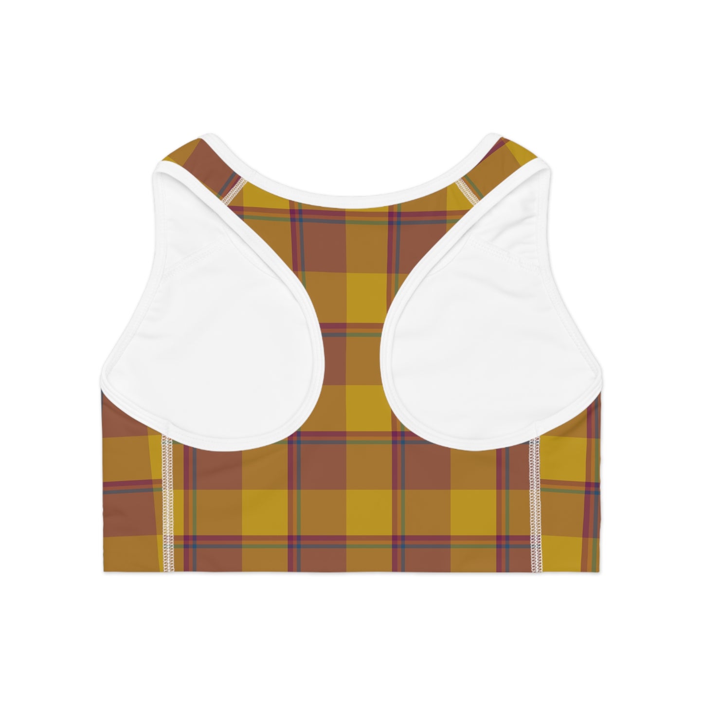 Plaid Sports Bra for Active Living, Workout Top, Gym Wear, Athleisure, Fitness Gift, Stylish Exercise Apparel - Celtic Scents