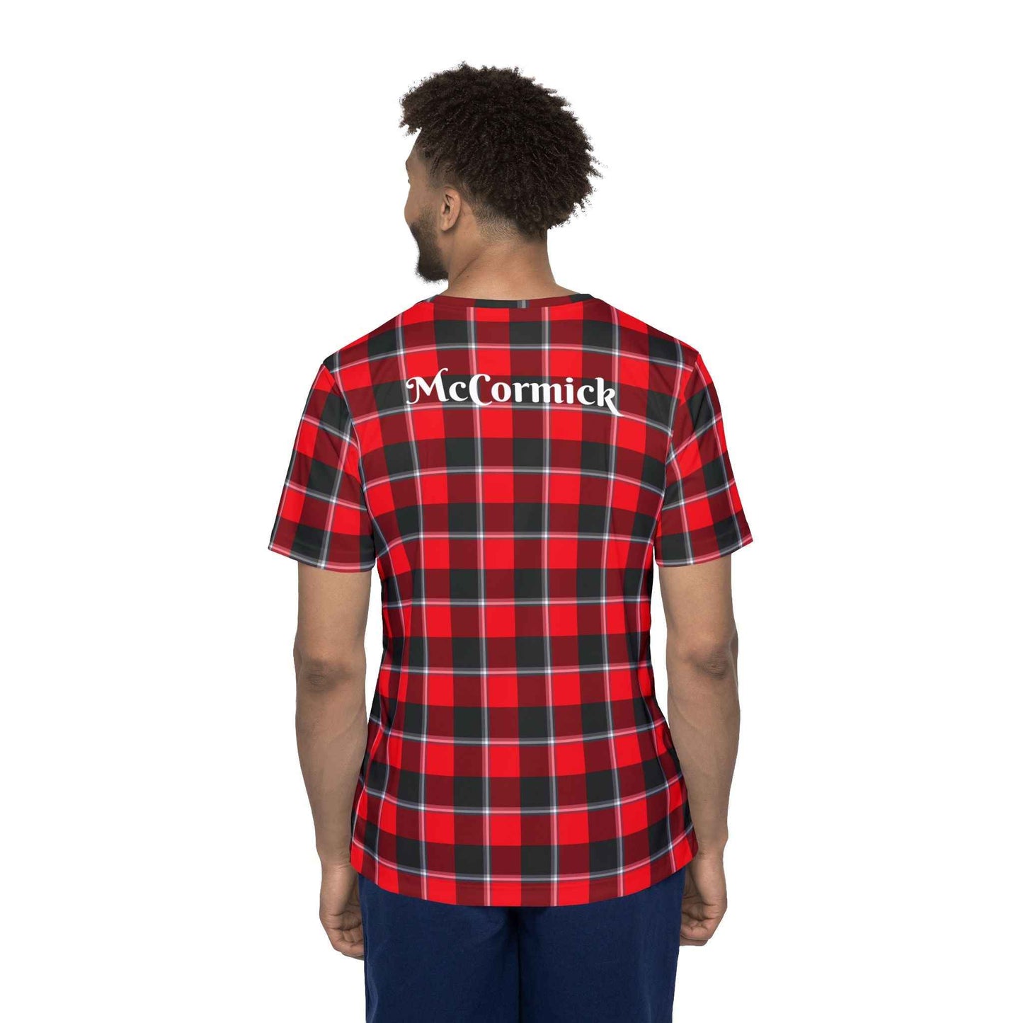 Customized Men's Plaid Sports Jersey, Casual Athletic Wear, Gifts for Him