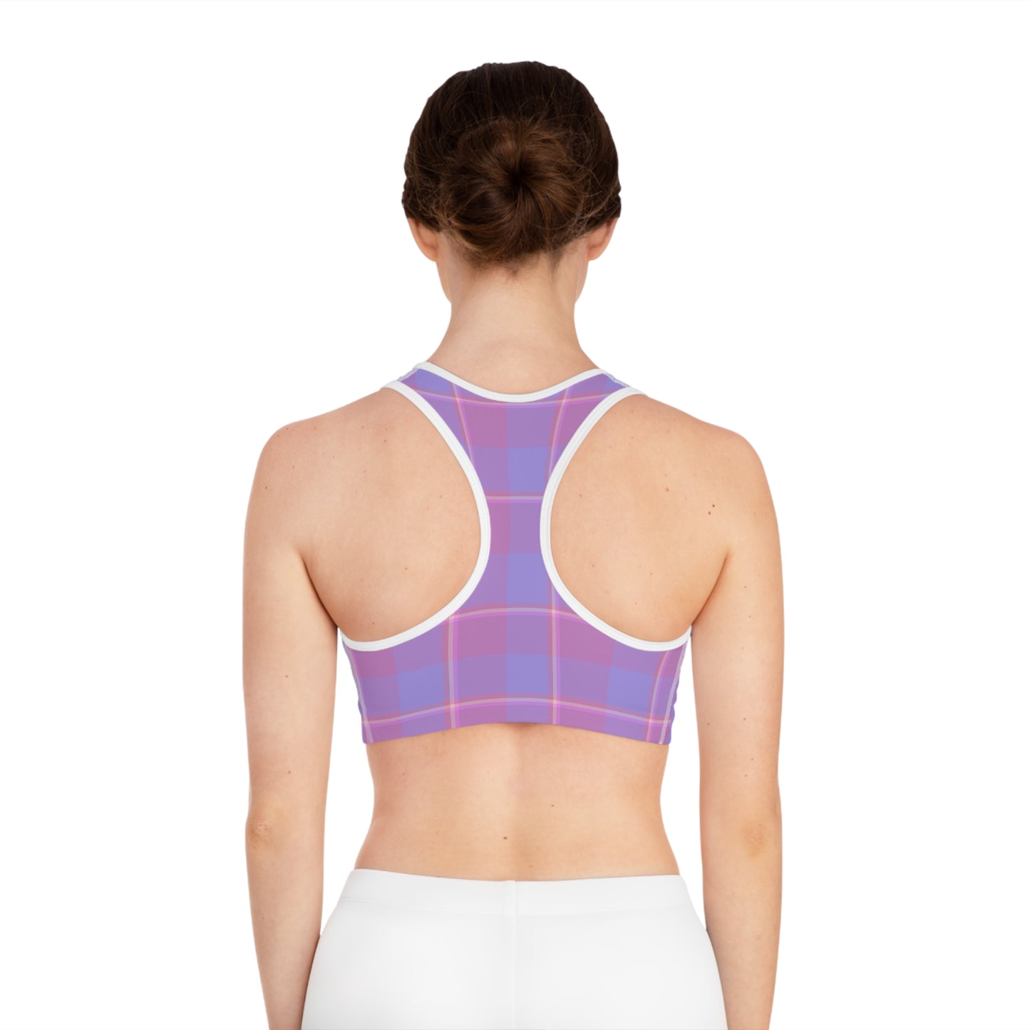 Chic Plaid Sports Bra for Active Lifestyles, Workout Gear, Fitness Clothing, Gym Essential, Stylish Athleisure, Gift for Her - Celtic Scents