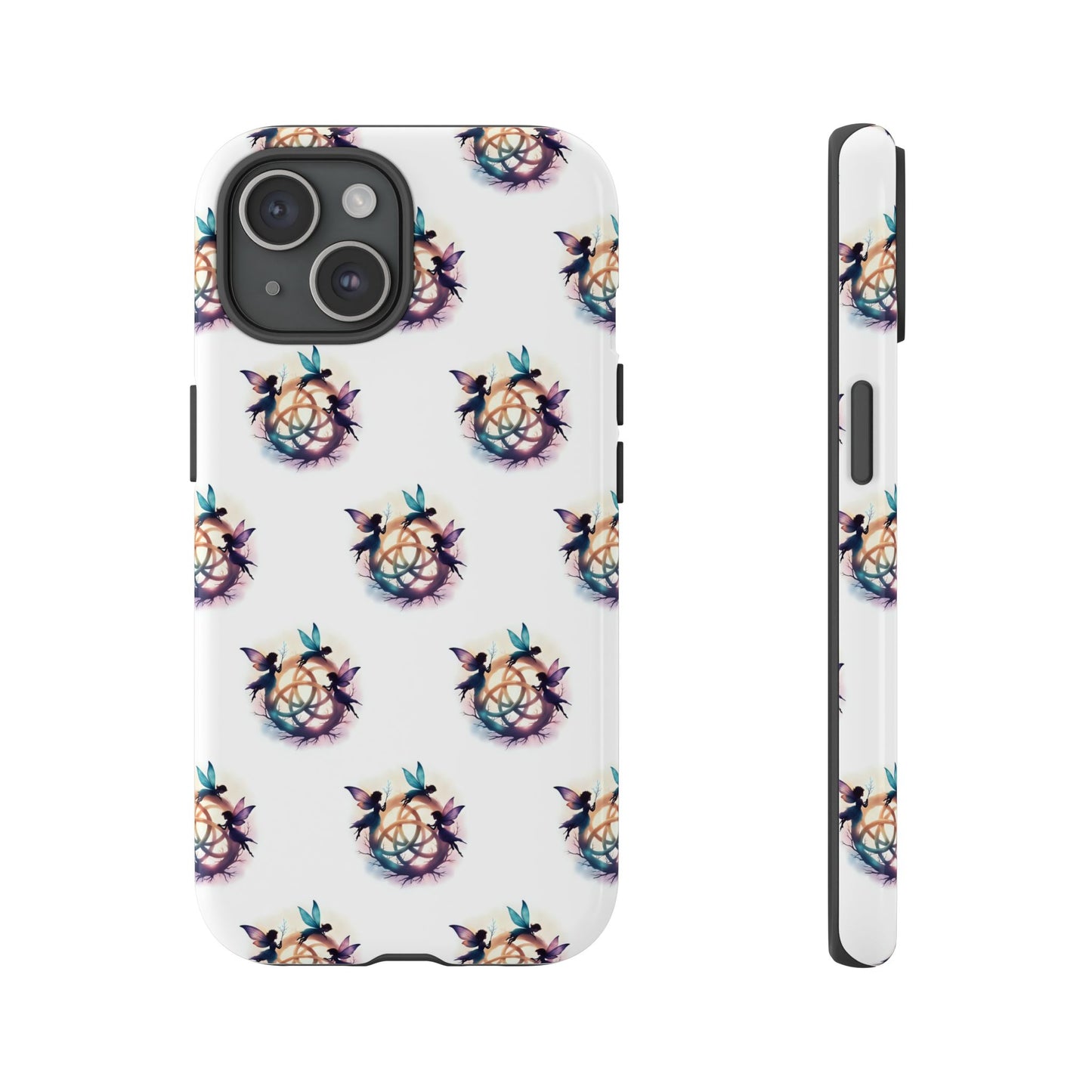 Tough Cases - Celtic Fairies Phone Case, Colorful Phone Cover, Fairy Lover Gift, Trendy Smartphone Accessory