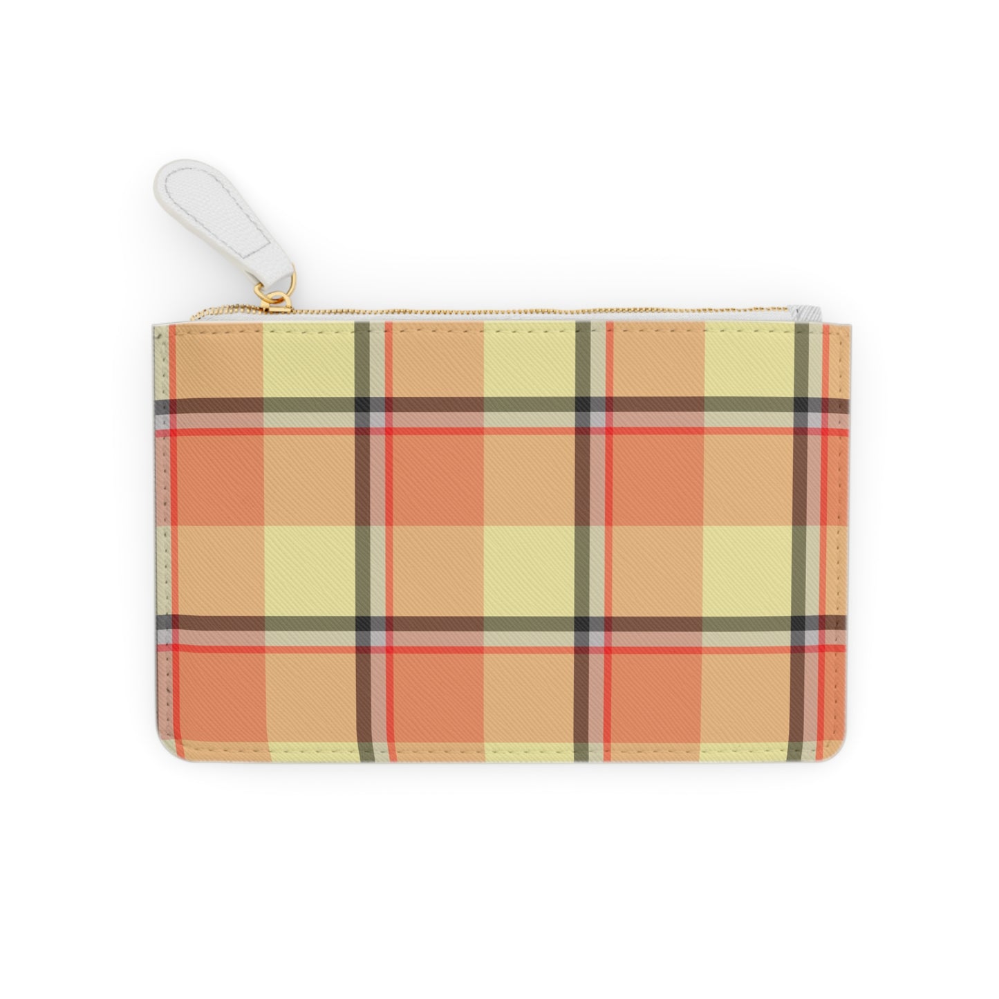 Personalized Plaid Mini Clutch Bag, Stylish Wristlet, Custom Makeup Pouch, Fashion Accessory, Gift for Her, Everyday Use - Celtic Scents