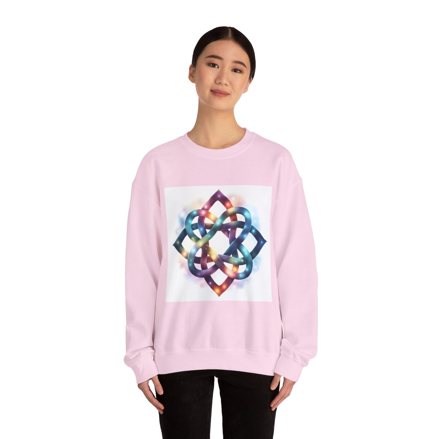 Colorful Infinity Knot Crewneck Sweatshirt | Cozy Unisex Sweatshirt for Every Occasion, Gift for Him, Her, Holidays, Casual Wear - Celtic Scents