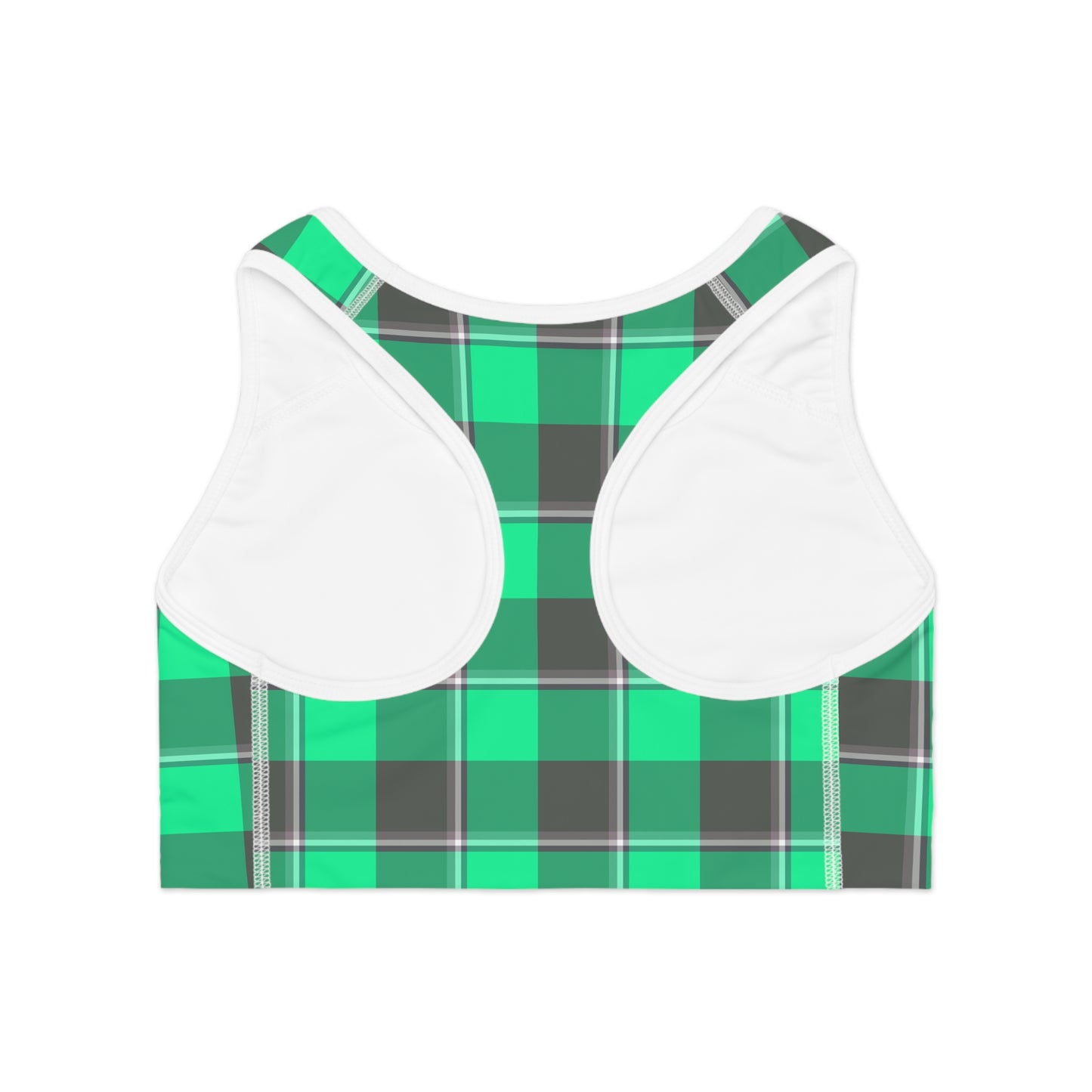 Plaid Sports Bra, Workout Bra, Activewear, Fitness Top, Gym Bra, Casual Wear - Celtic Scents